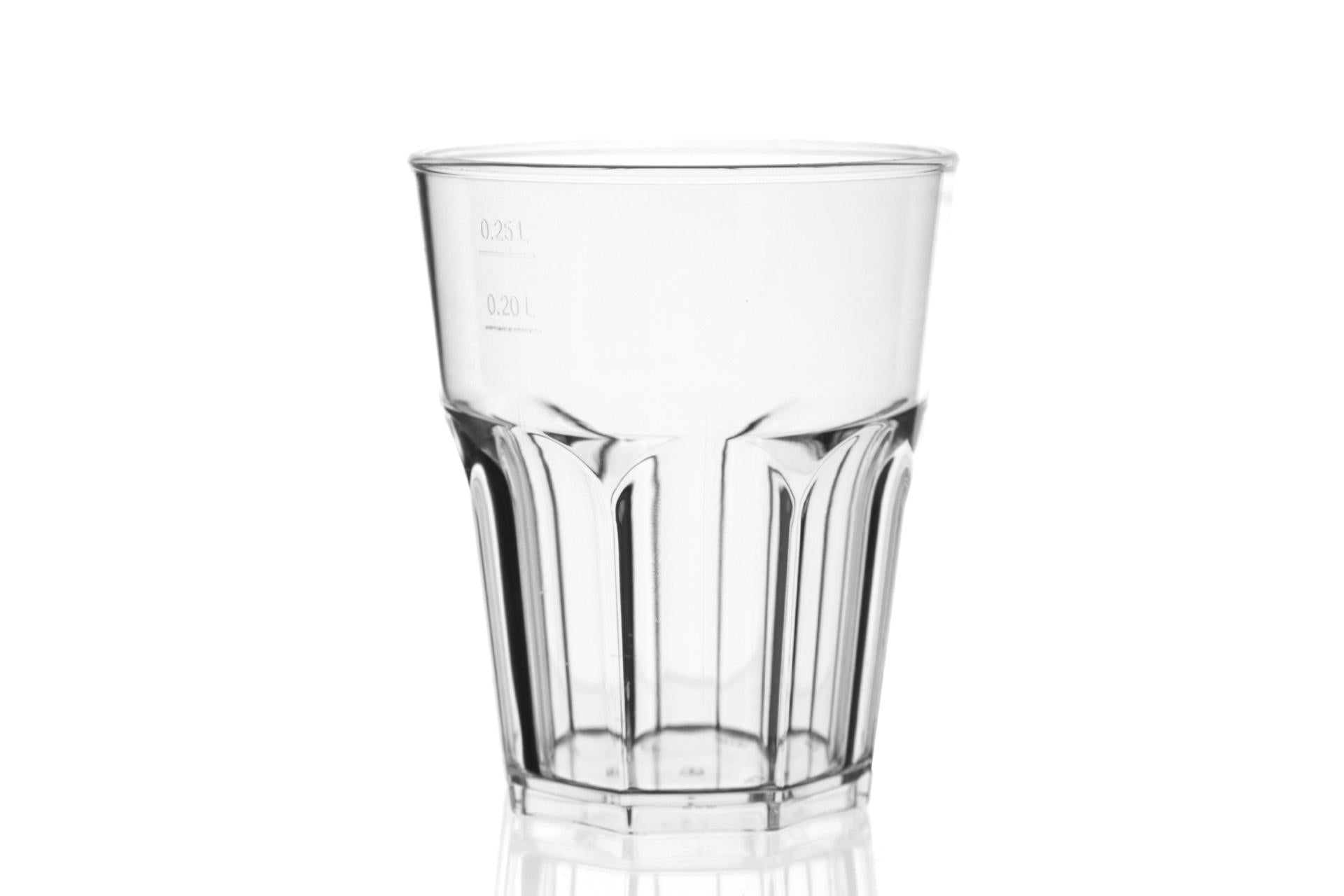 Brevetti Waf Bicchiere Rox Clear 29 cl - Confezione da 8 Pezzi In Polistirene Trasparente - Set 8 Pz 2