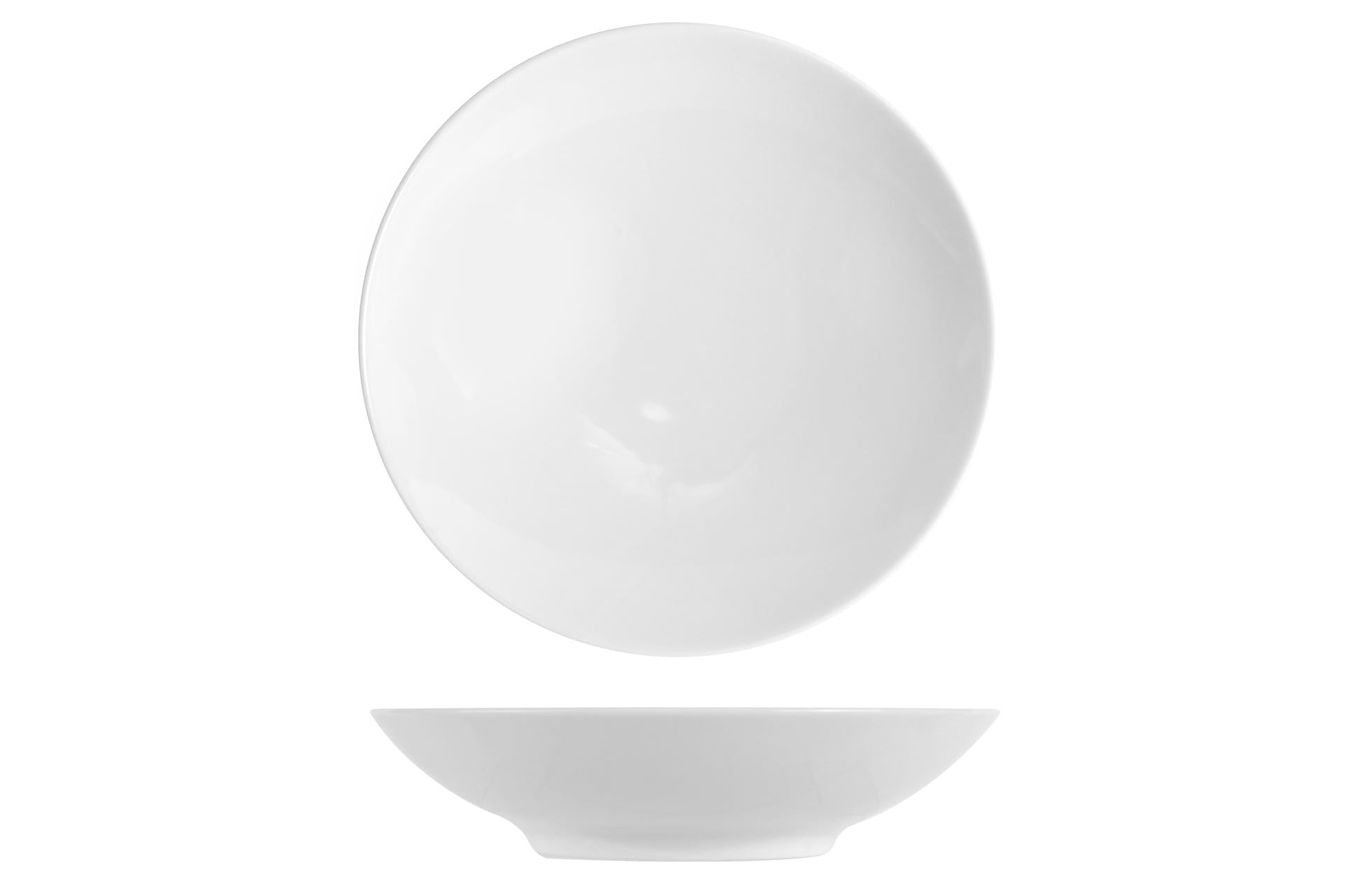 Lubiana Vanilla-Zen Piatto Fondo Ø21 cm In Porcellana Bianca - Set 6 Pz