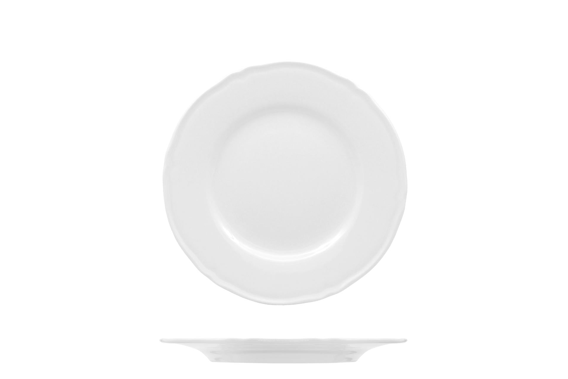 Saturnia Praga Piatto Frutta Ø21 cm - Bianco - Set 12 Pz