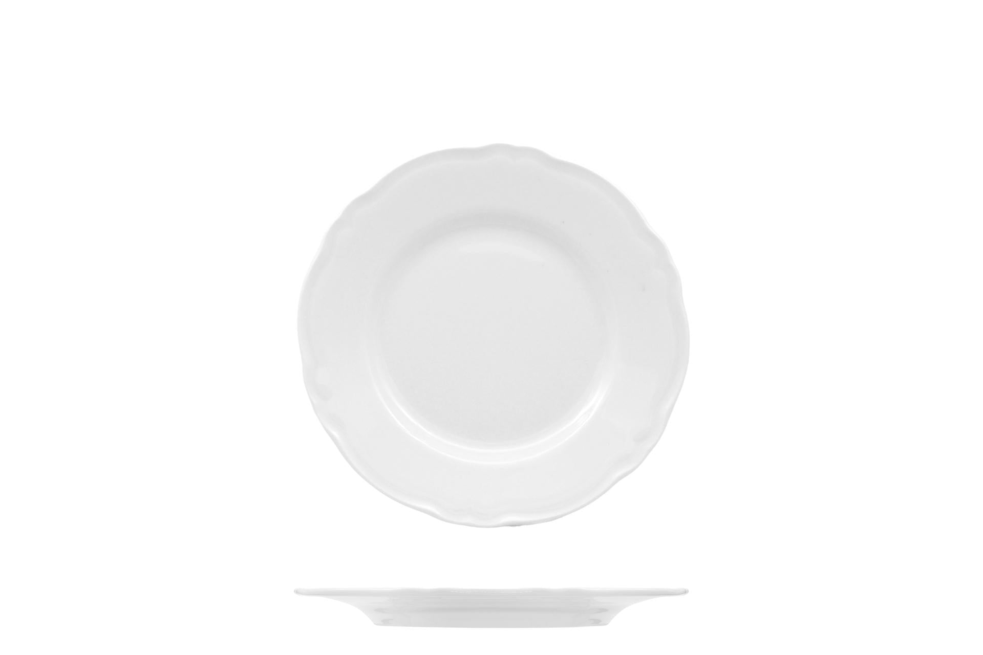 Saturnia Praga Piatto Pane Ø17 cm - Bianco - Set 12 Pz