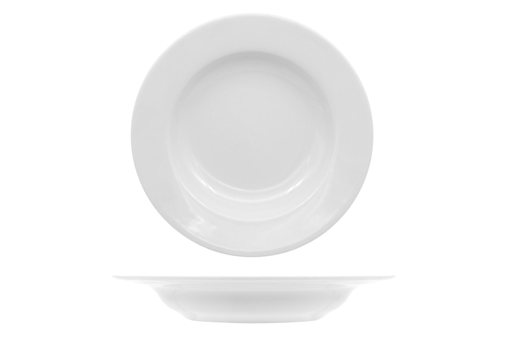 Saturnia Ischia Piatto Fondo Ø23 cm - Bianco - Set 12 Pz