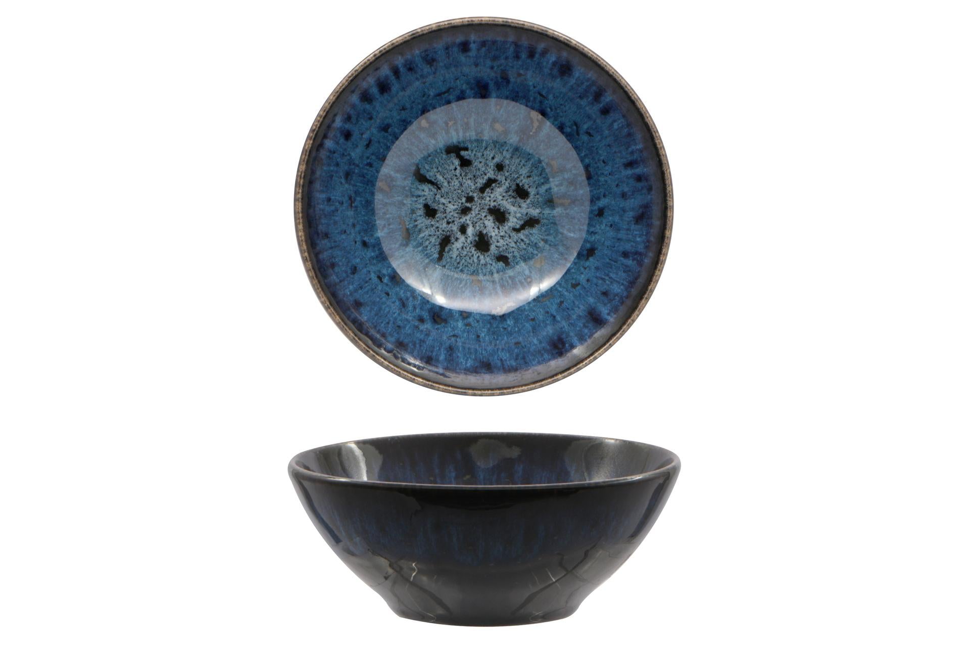 Lubiana Galaxia Coppetta Ø13 cm In Stoneware - Colore Royal Blu Intenso Sottosmalto - Set 6 Pz