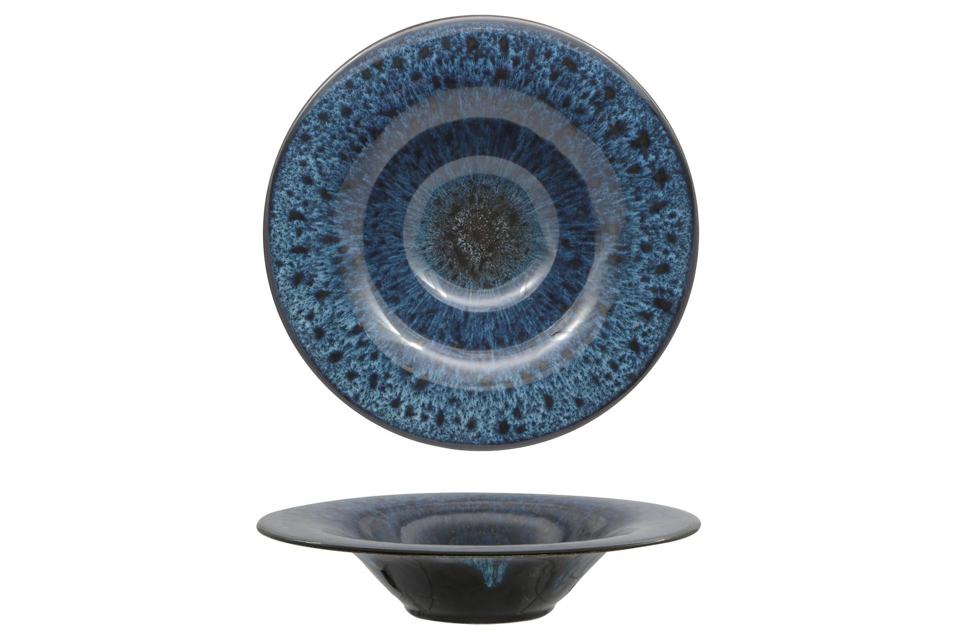 Zaklady Galaxia Pasta Bowl Ø30 cm Jupiter In Stoneware Blu Intenso - Set 6 Pz