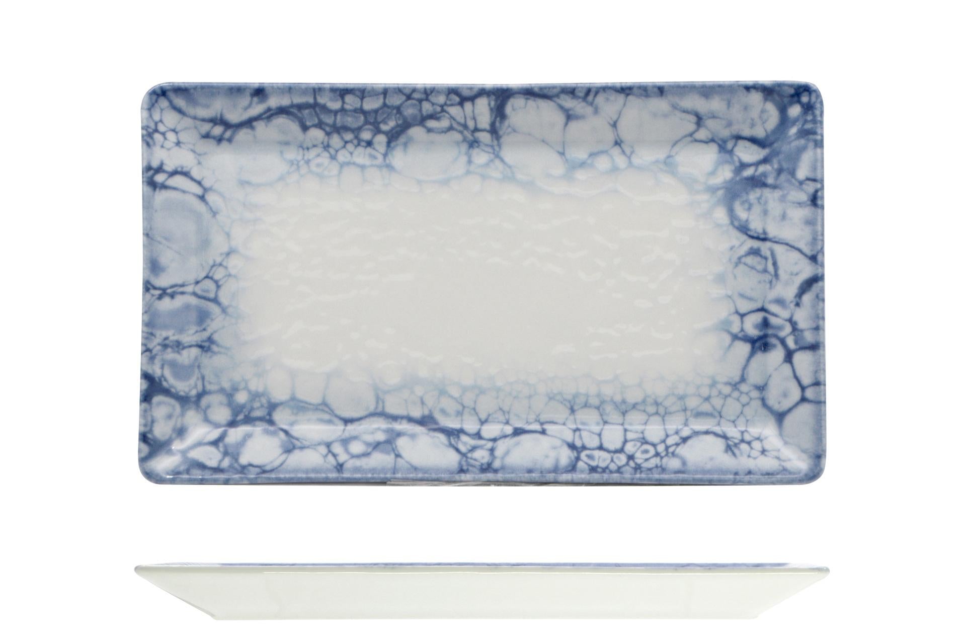 Saturnia Bubbles Kimi Piatto Rettangolare 26 x 15 cm - Set 10 Pz