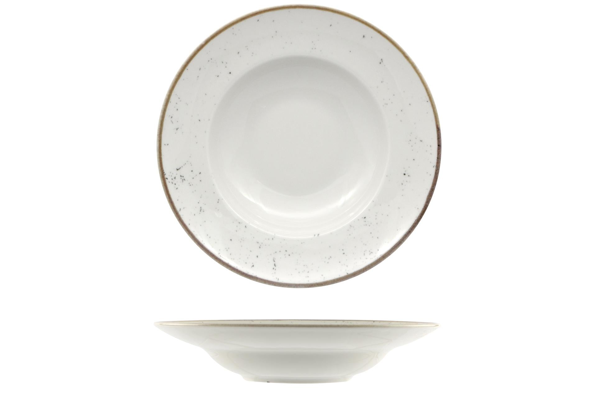 Saturnia Stains Napoli Piatto Pasta Bowl Ø26.5 cm In Porcellana - Set 6 Pz