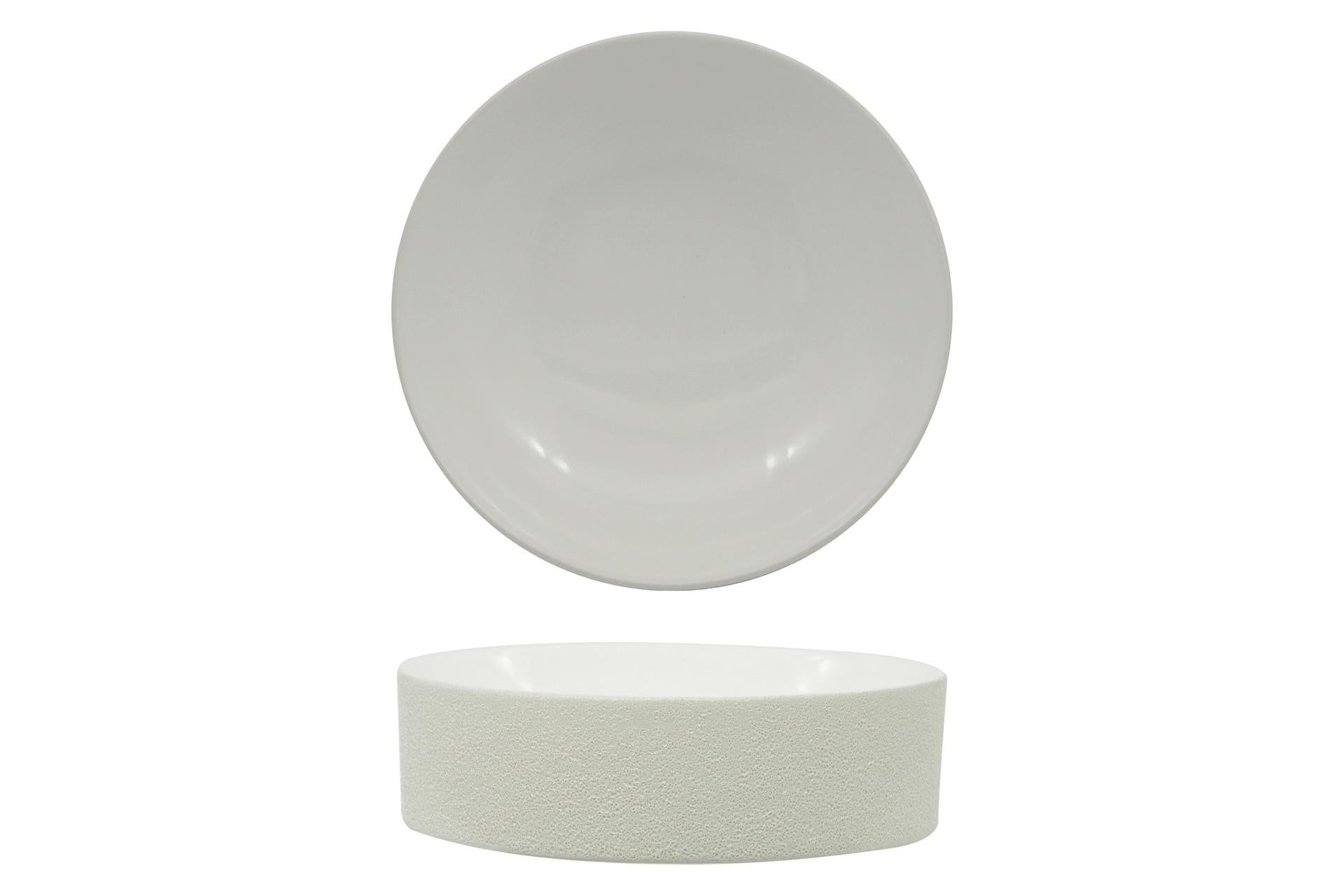 Import Tavola Professional Genesys Evo Colonna Gourmet Tonda Bassa Ø15 cm - H.4.2 cm In Porcellana Bianca