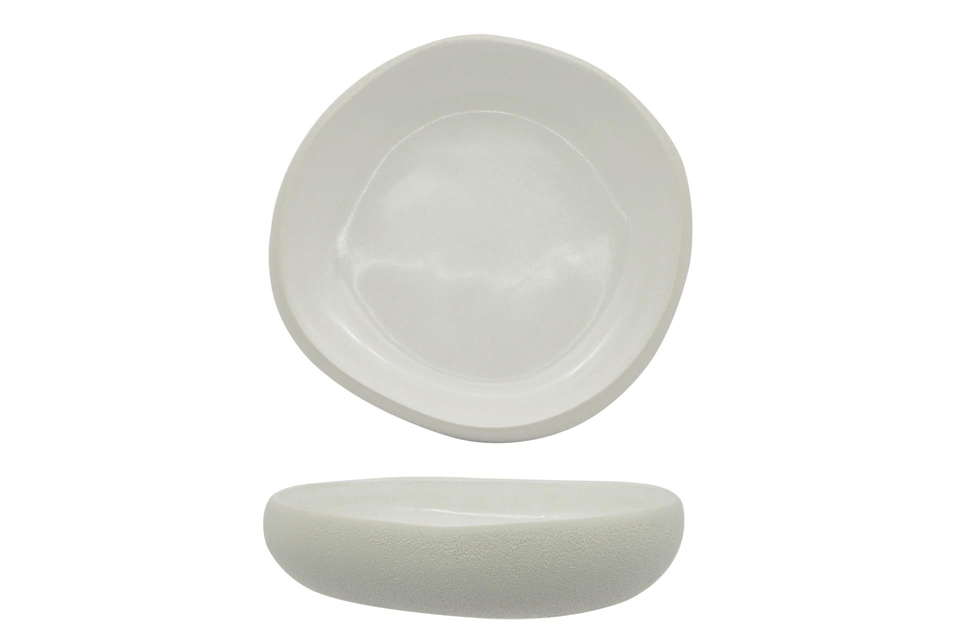 Genesys Evo Coppetta Organic H.3.2 cm - 14.3 x 13.5 cm In Porcellana Bianco - Set 4 Pz