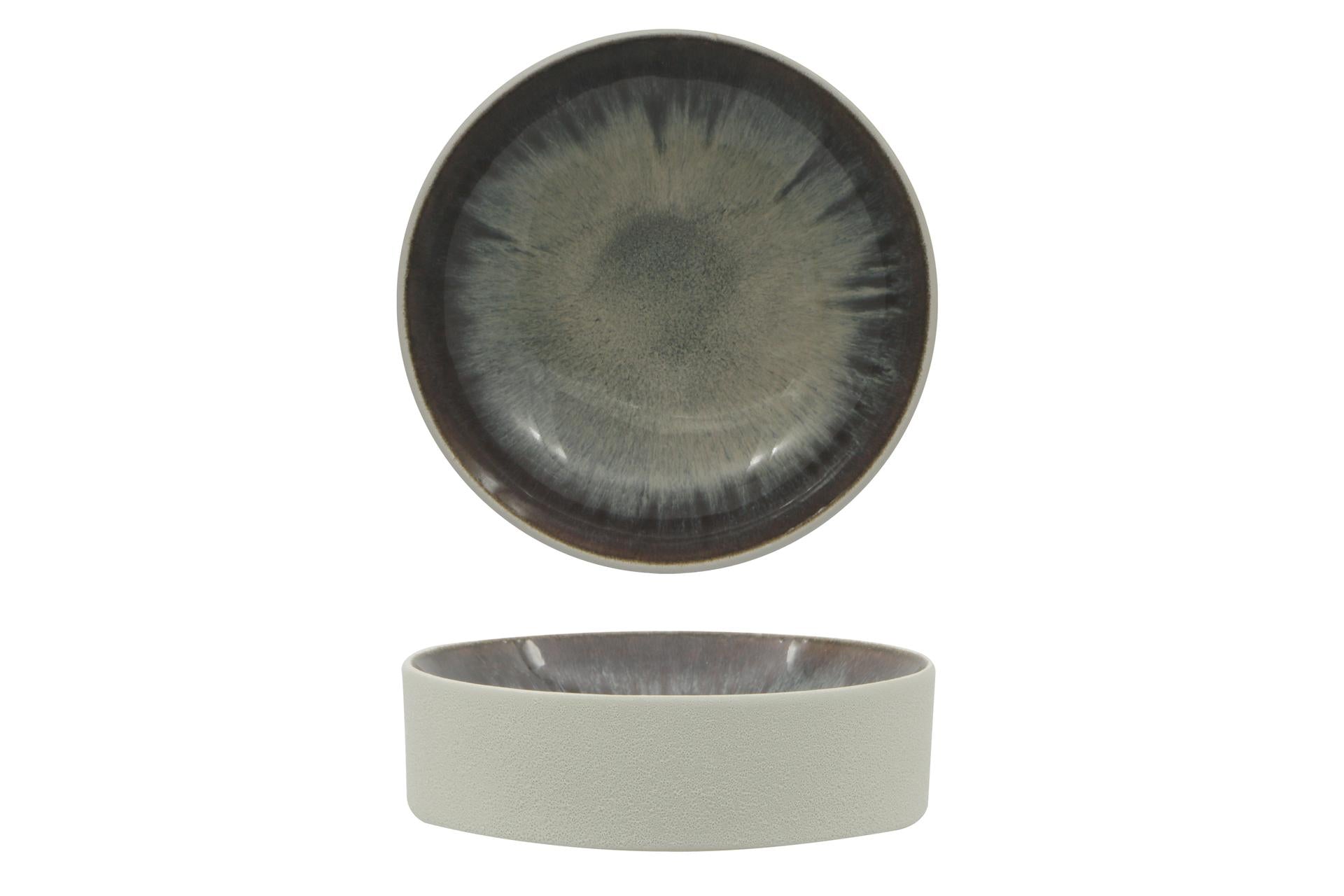 Import Tavola Professional Genesys Evo Blu Colonna Gourmet Tonda Bassa Ø15 cm - H.4.2 cm In Porcellana