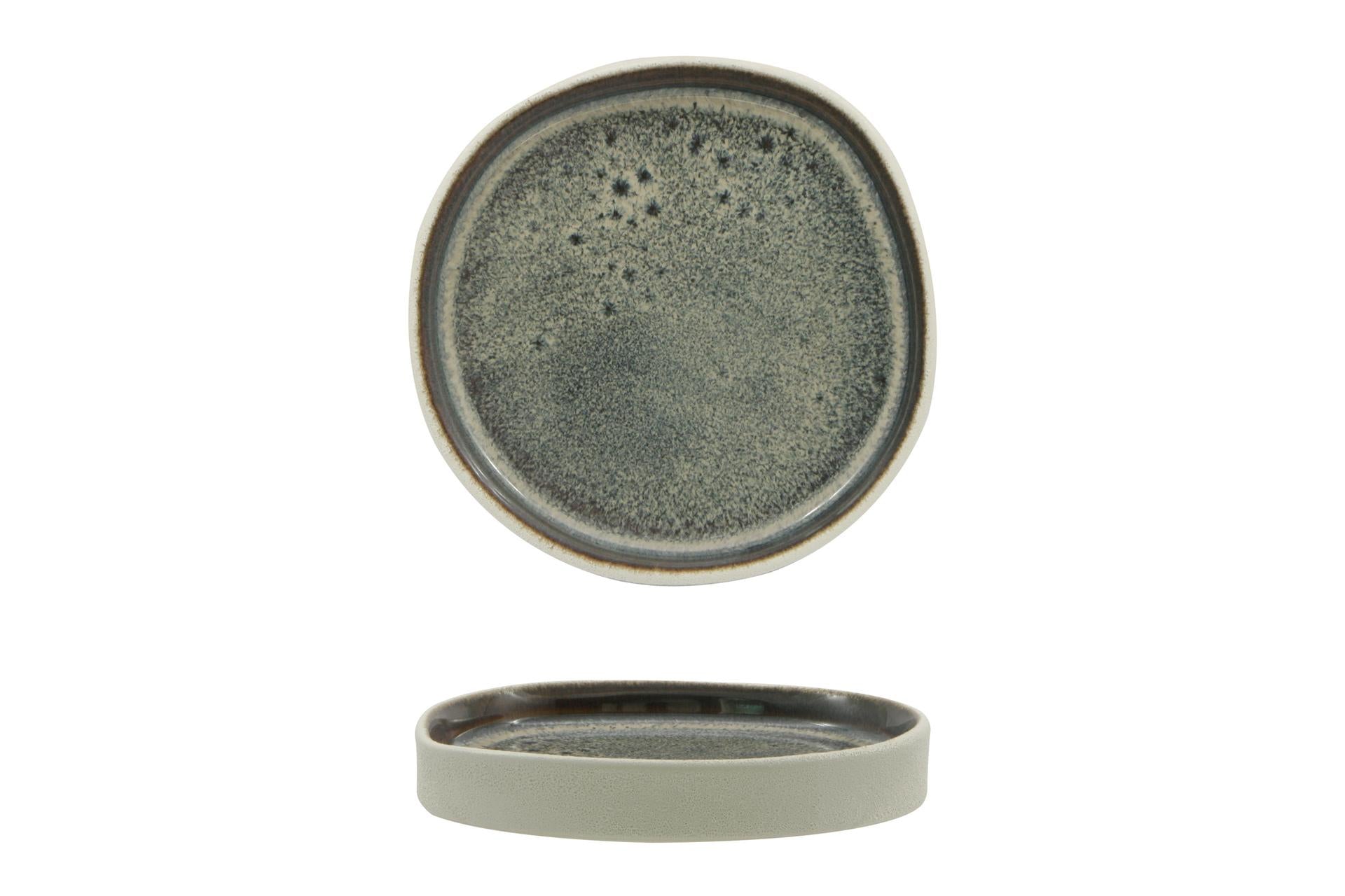 Import Tavola Professional Genesys Evo Blu Piattino Nordic H.2 cm - 13.3 x 12.8 cm In Porcellana - Set 6 Pz