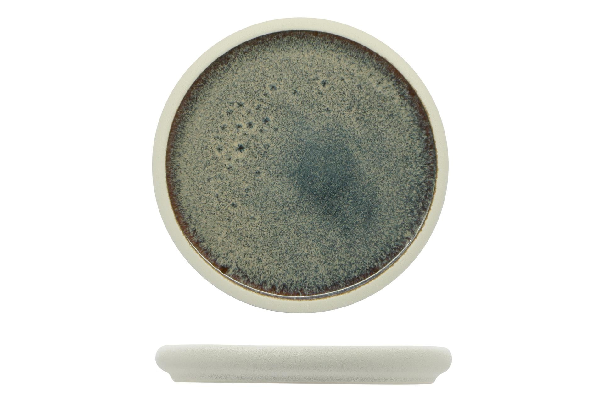 Import Tavola Professional Genesys Evo Blu Piattino Nido H.2 cm - 16.5 cm In Porcellana - Set 6 Pz