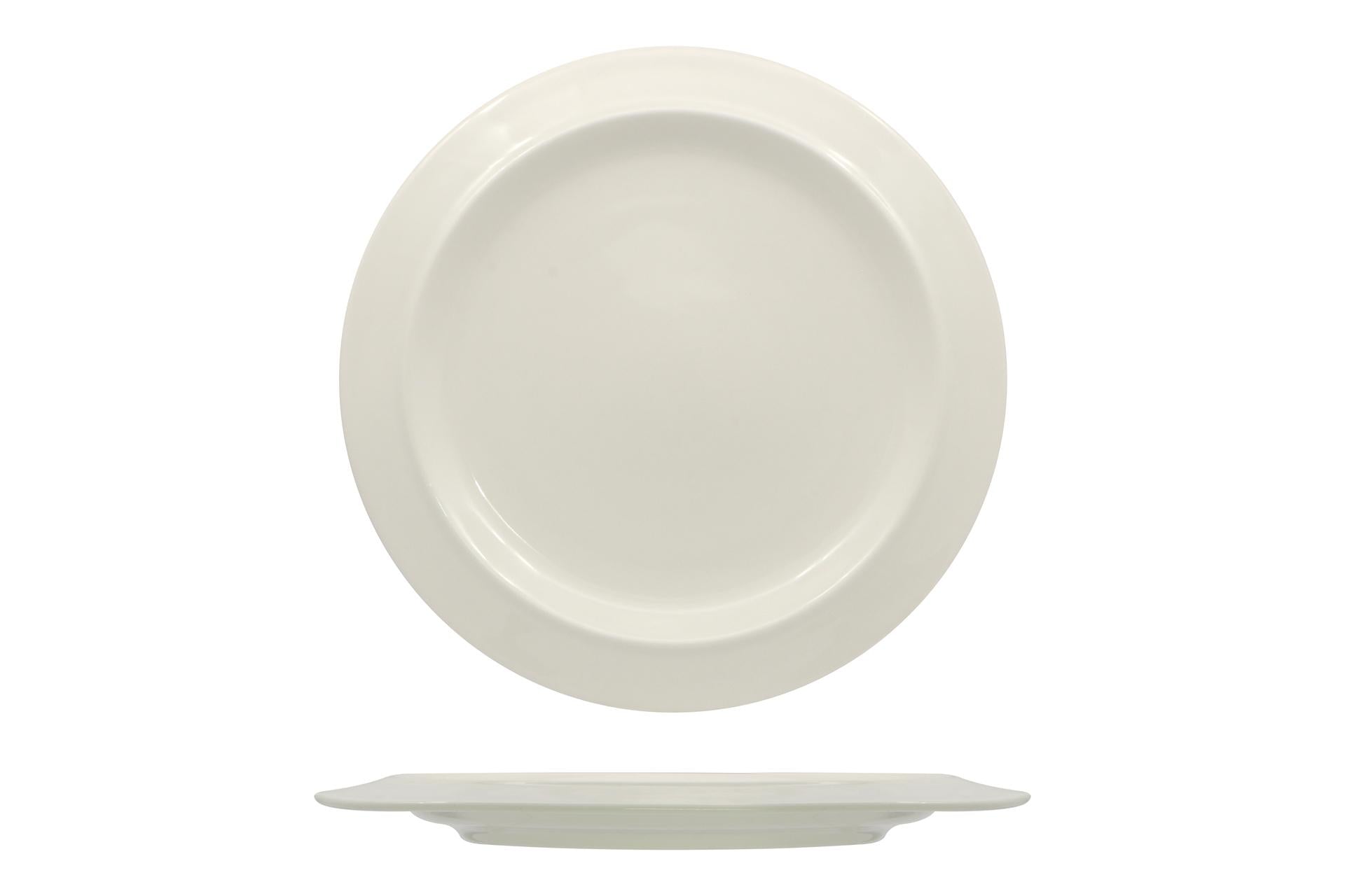 Ariane Fine Porcelain Kama Avorio Piatto Piano Ø21 cm In Porcellana Alluminica - Set 12 Pz