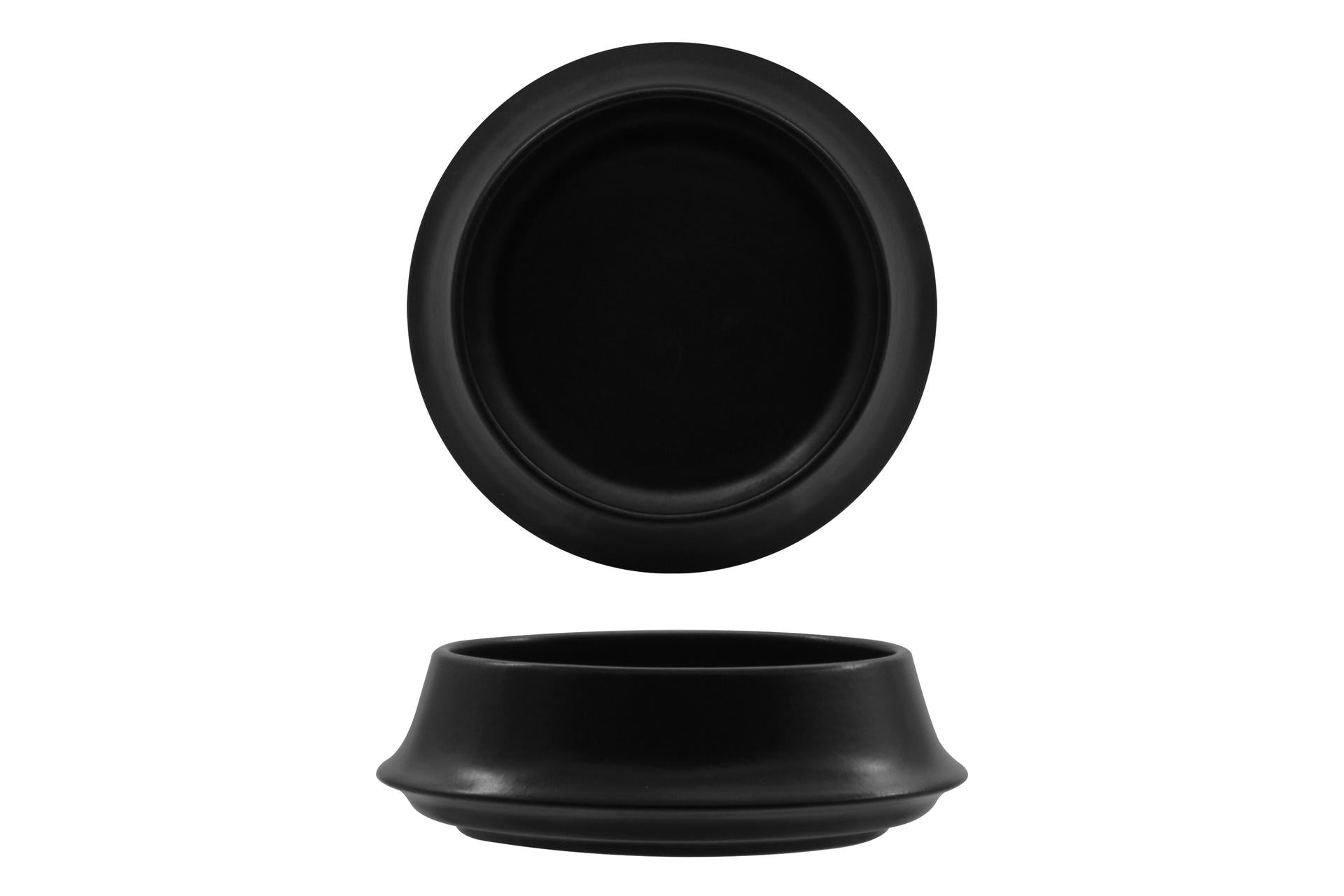 Ariane Fine Porcelain Kama Coppetta Ø16 cm - Nero Matt In Porcellana Alluminica - Set 12 Pz