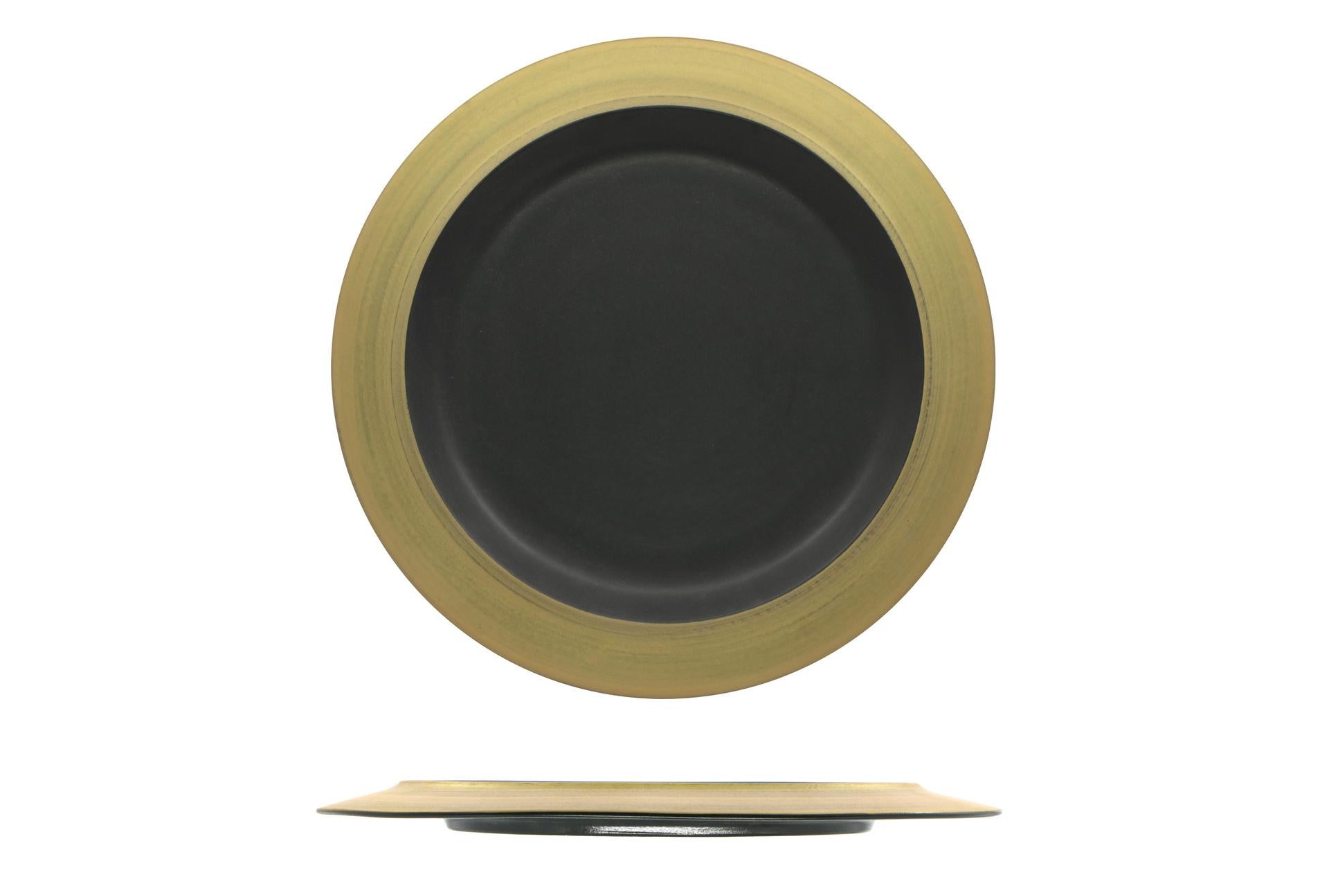 Ariane Fine Porcelain Kama Oro Piatto Piano Ø31 cm In Porcellana Alluminica - Set 6 Pz