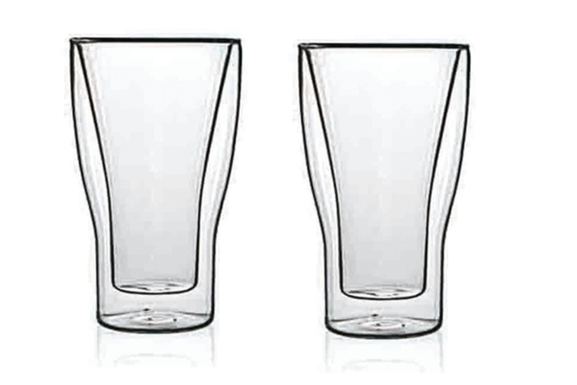 Bormioli Luigi Thermic Glass Set 2 Bicchieri Latte Macchiato 34 cl - Vetro Resistente alle Rotture e Lavabile in Lavastoviglie - Set 2 Pz