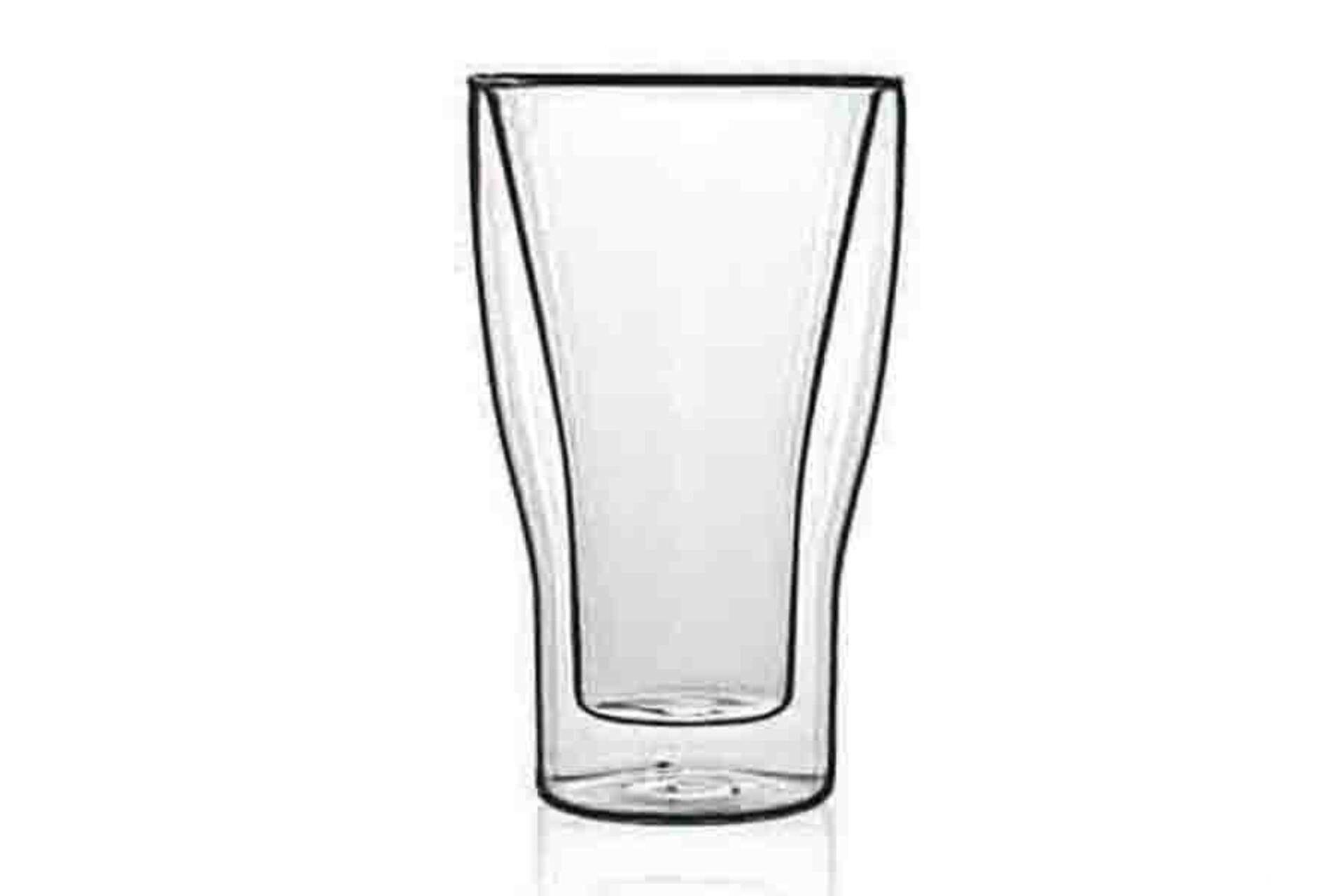 Bormioli Luigi Thermic Glass Set 2 Bicchieri Latte Macchiato 34 cl - Vetro Resistente alle Rotture e Lavabile in Lavastoviglie - Set 2 Pz