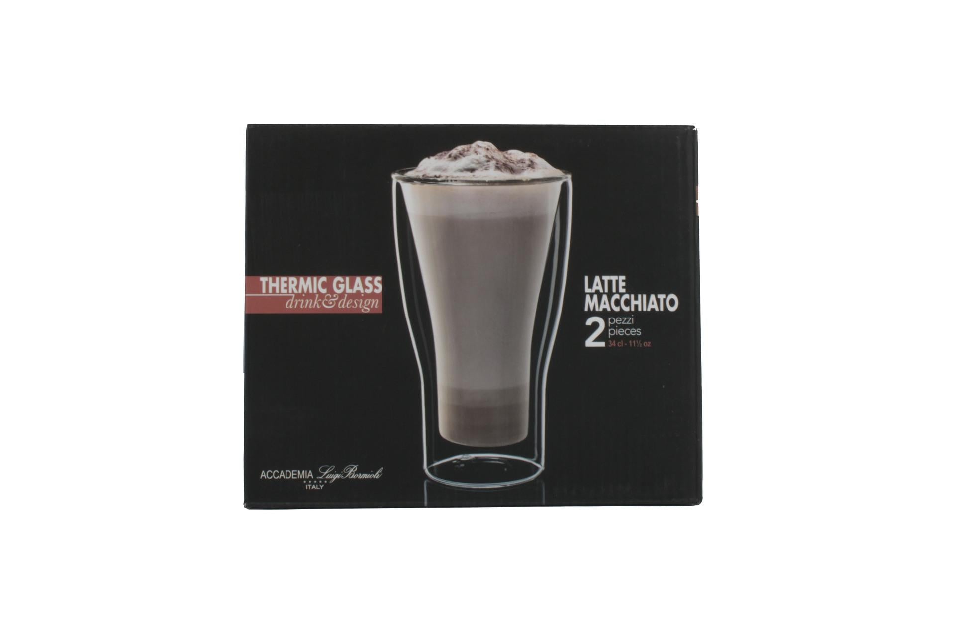 Bormioli Luigi Thermic Glass Set 2 Bicchieri Latte Macchiato 34 cl - Vetro Resistente alle Rotture e Lavabile in Lavastoviglie - Set 2 Pz 6