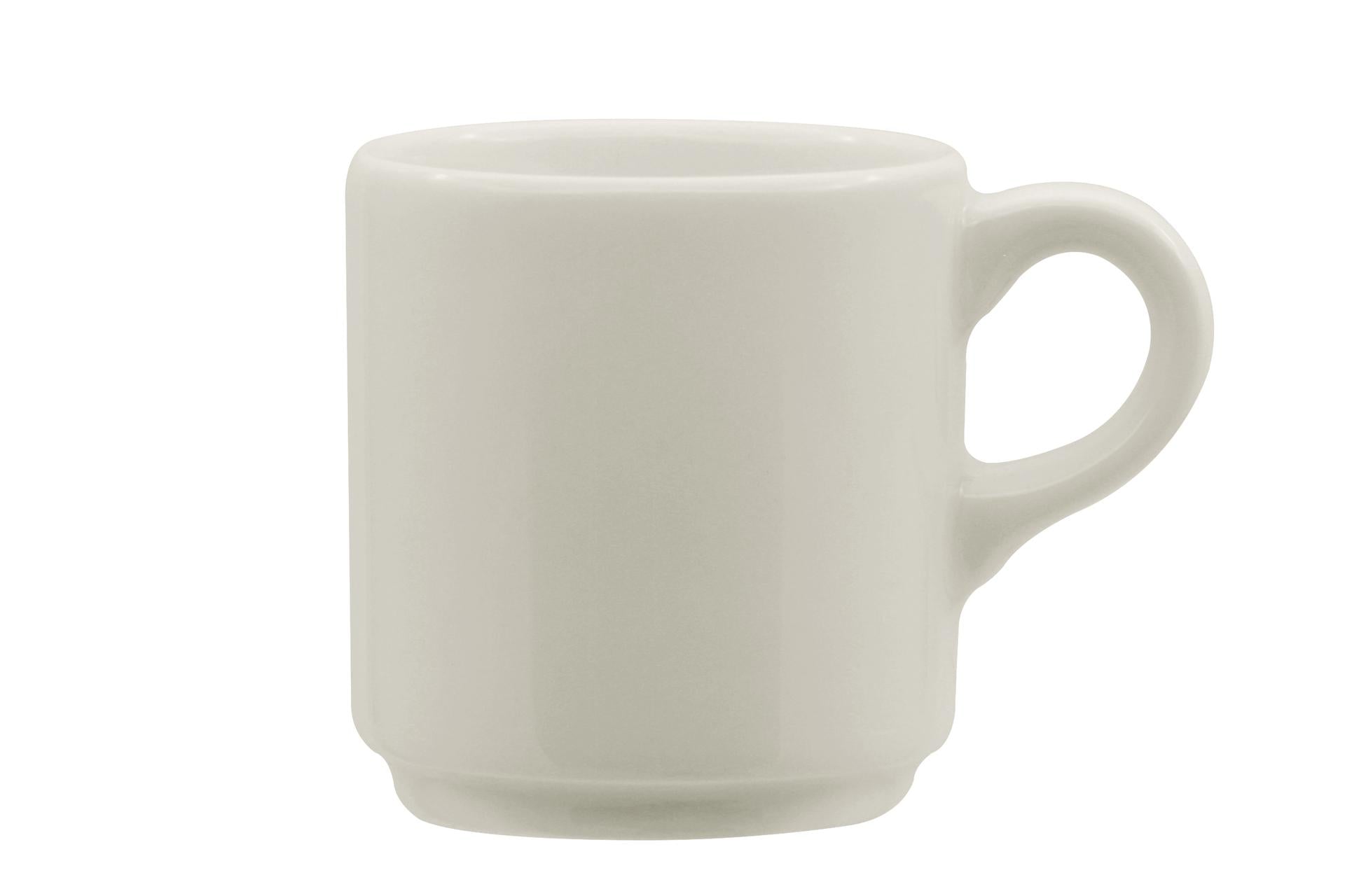 Ariane Fine Porcelain Prime Tazza Caffè Impilabile 9 cl In Allumina - Set 12 Pz