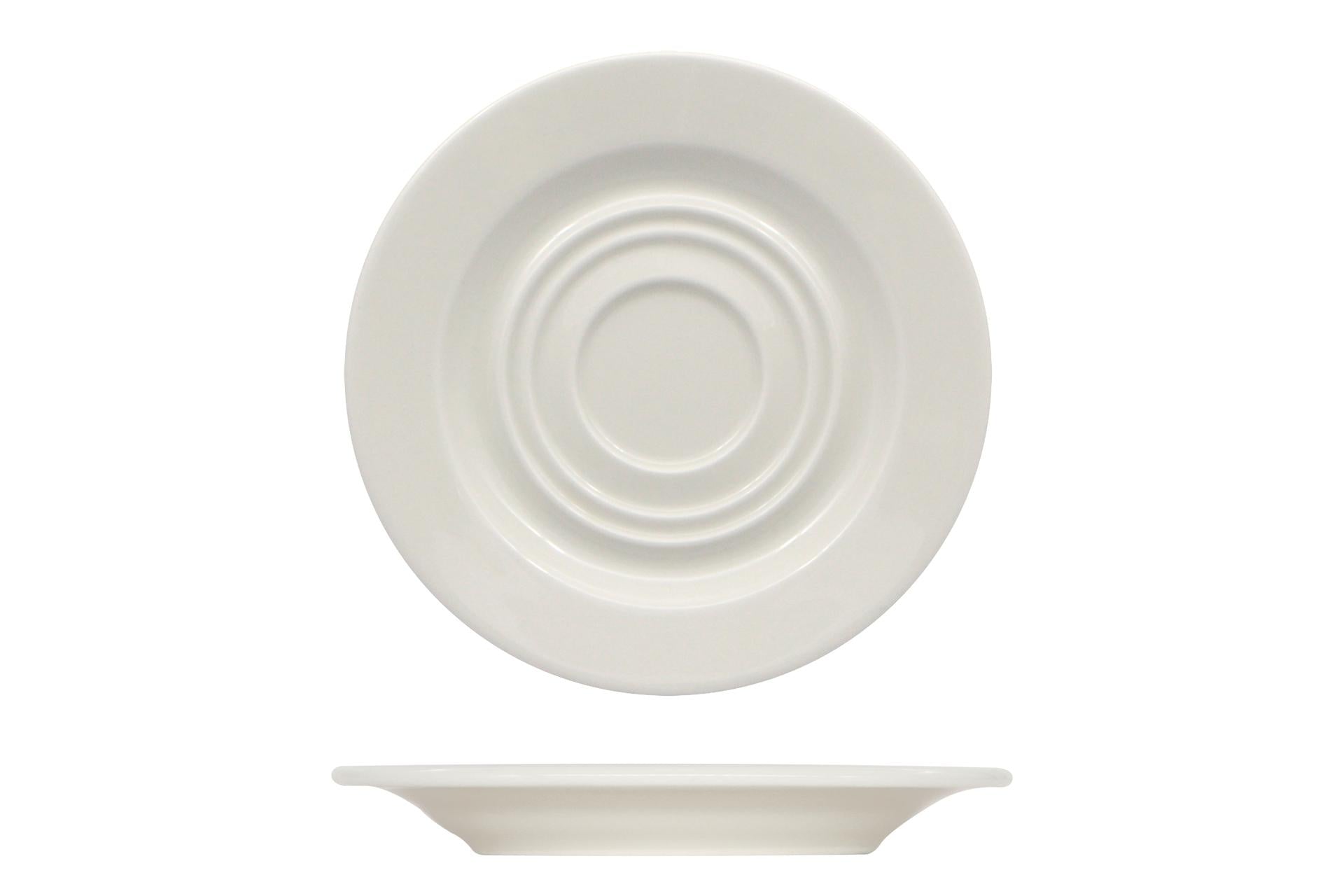 Ariane Fine Porcelain Prime Piatto per Tazza 20 cl - Ø15 cm In Allumina - Set 12 Pz