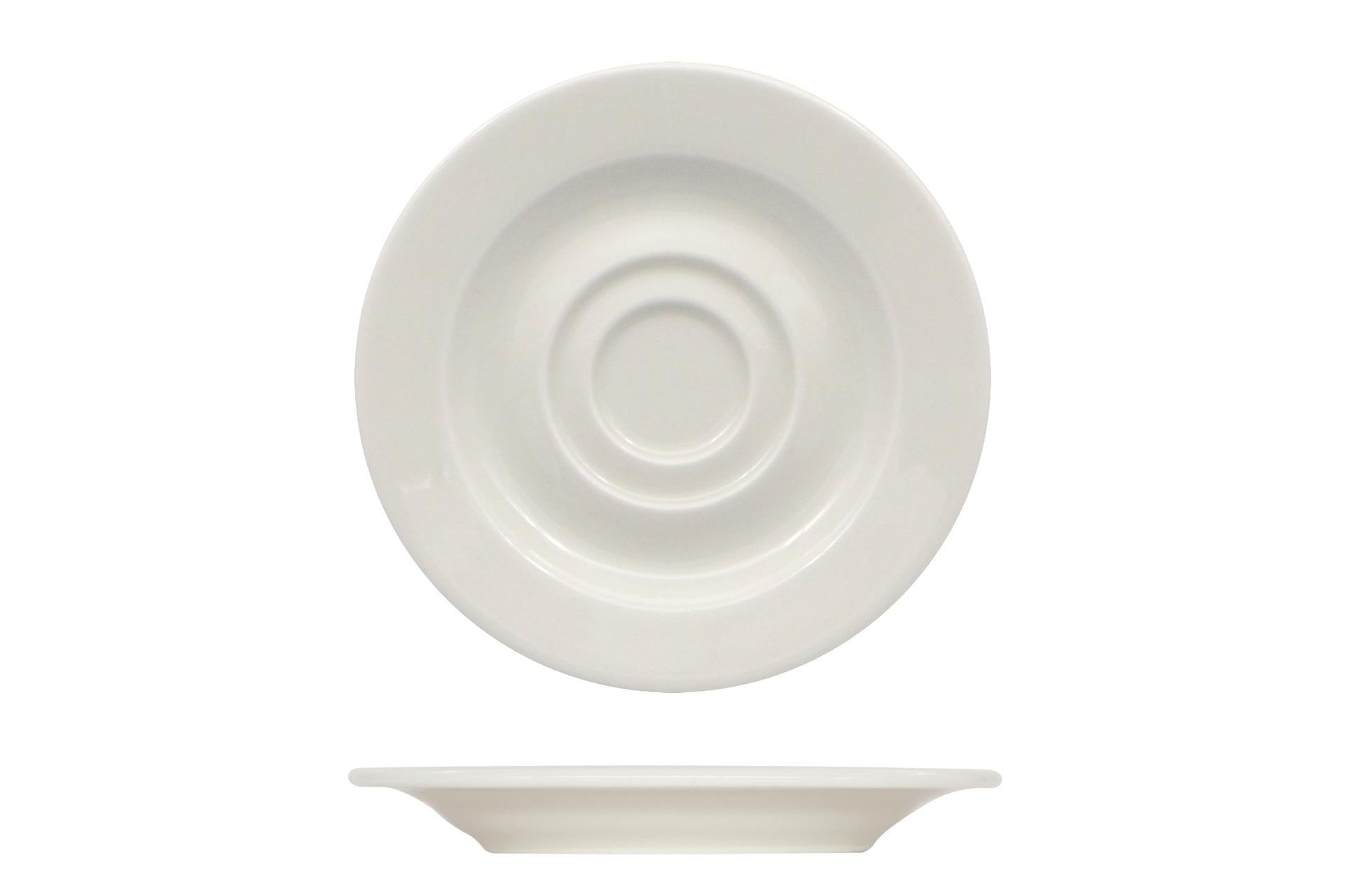 Ariane Prime Piatto per Tazza Caffè Ø13 cm In Allumina - Collezione Prime - Set 12 Pz