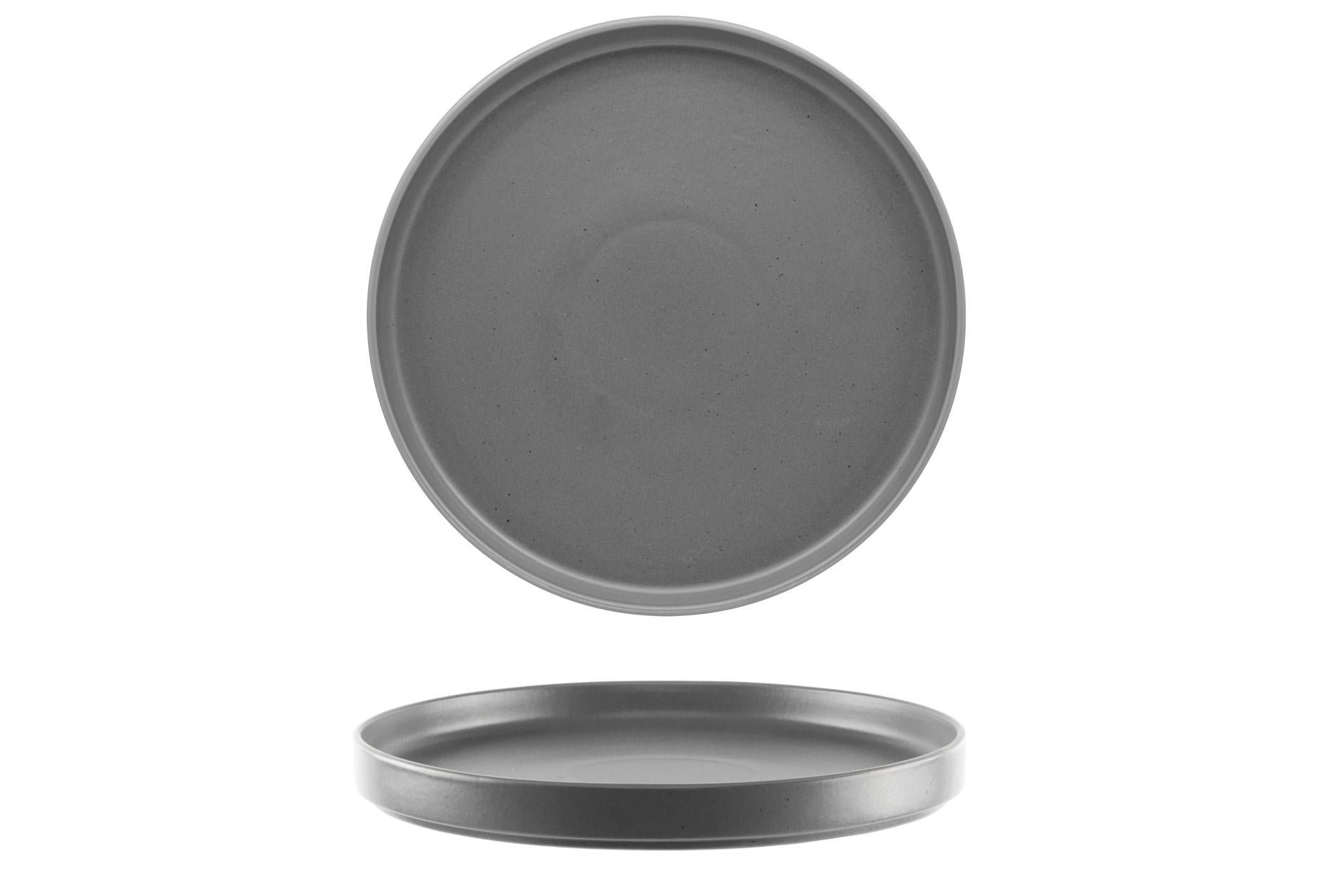 Ariane Fine Porcelain Selas Antracite Piatto Nordic Ø27 cm In Alluminio - Set 3 Pz