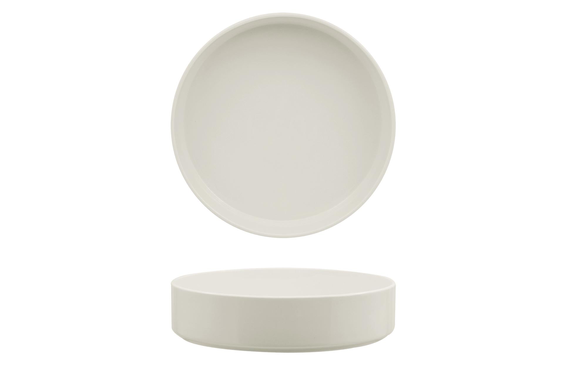 Ariane Fine Porcelain Prime-Selas Piatto Nordic Alto Ø21 cm - Avorio In Allumina - Set 3 Pz