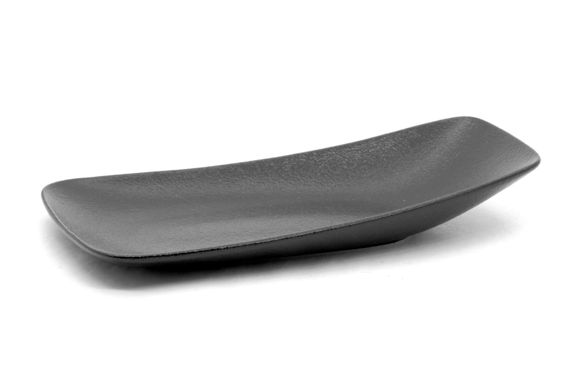 Ariane Fine Porcelain Black Dazzle Piatto Rettangolare 24 x 13 cm In Allumina - Set 12 Pz