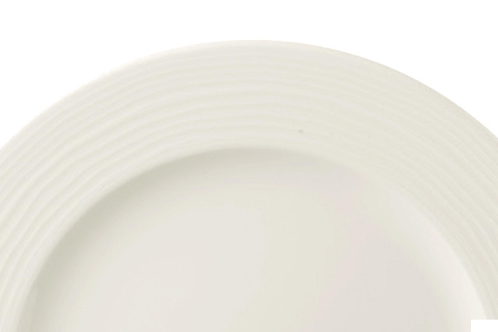 Ariane Eclipse Piatto Piano Ø27 cm In Allumina - Collezione Eclipse Con Motivo a Rilievo - Set 12 Pz