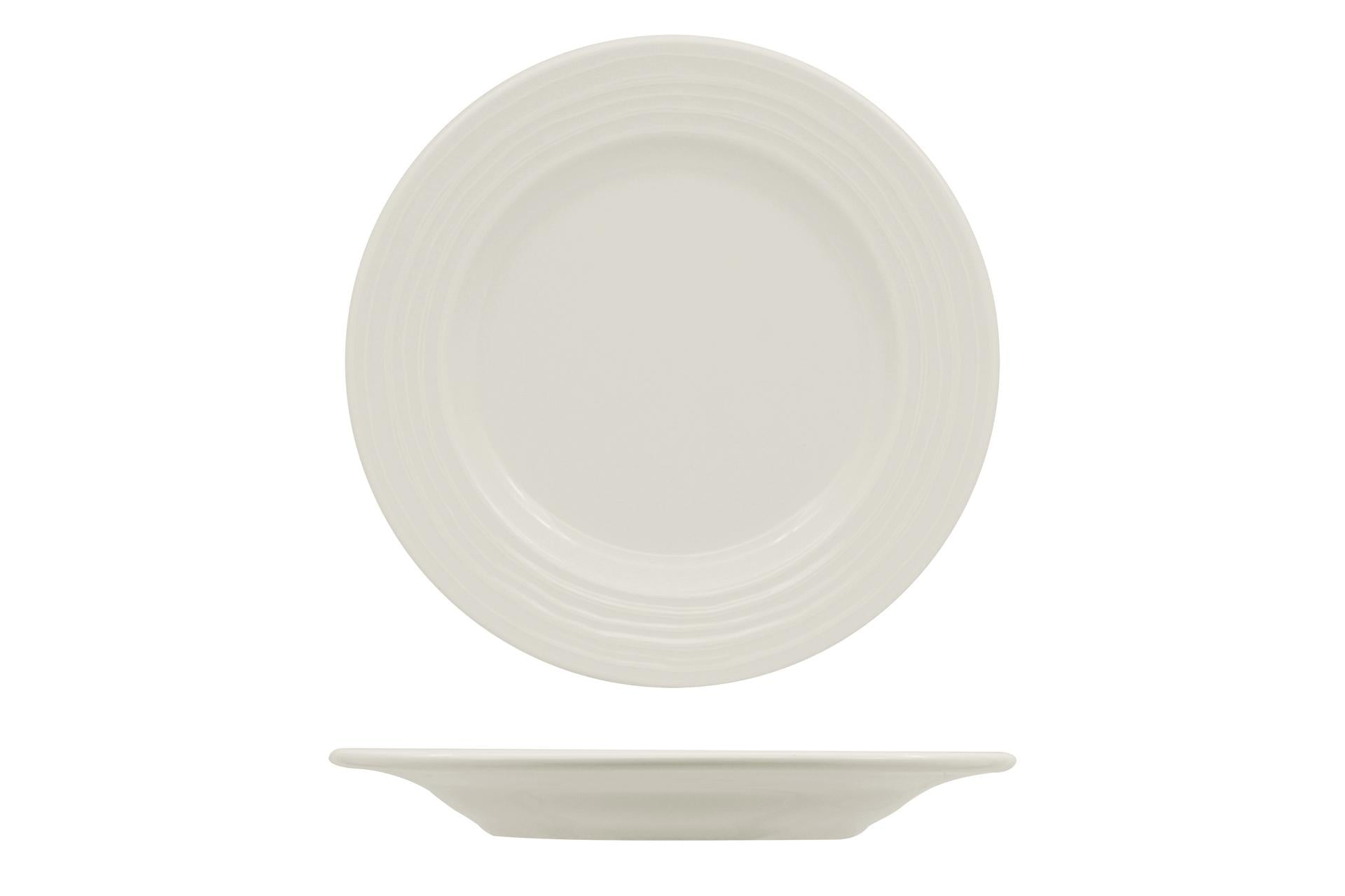 Ariane Eclipse Piatto Piano Ø17 cm In Allumina Con Motivo a Rilievo - Set 12 Pz