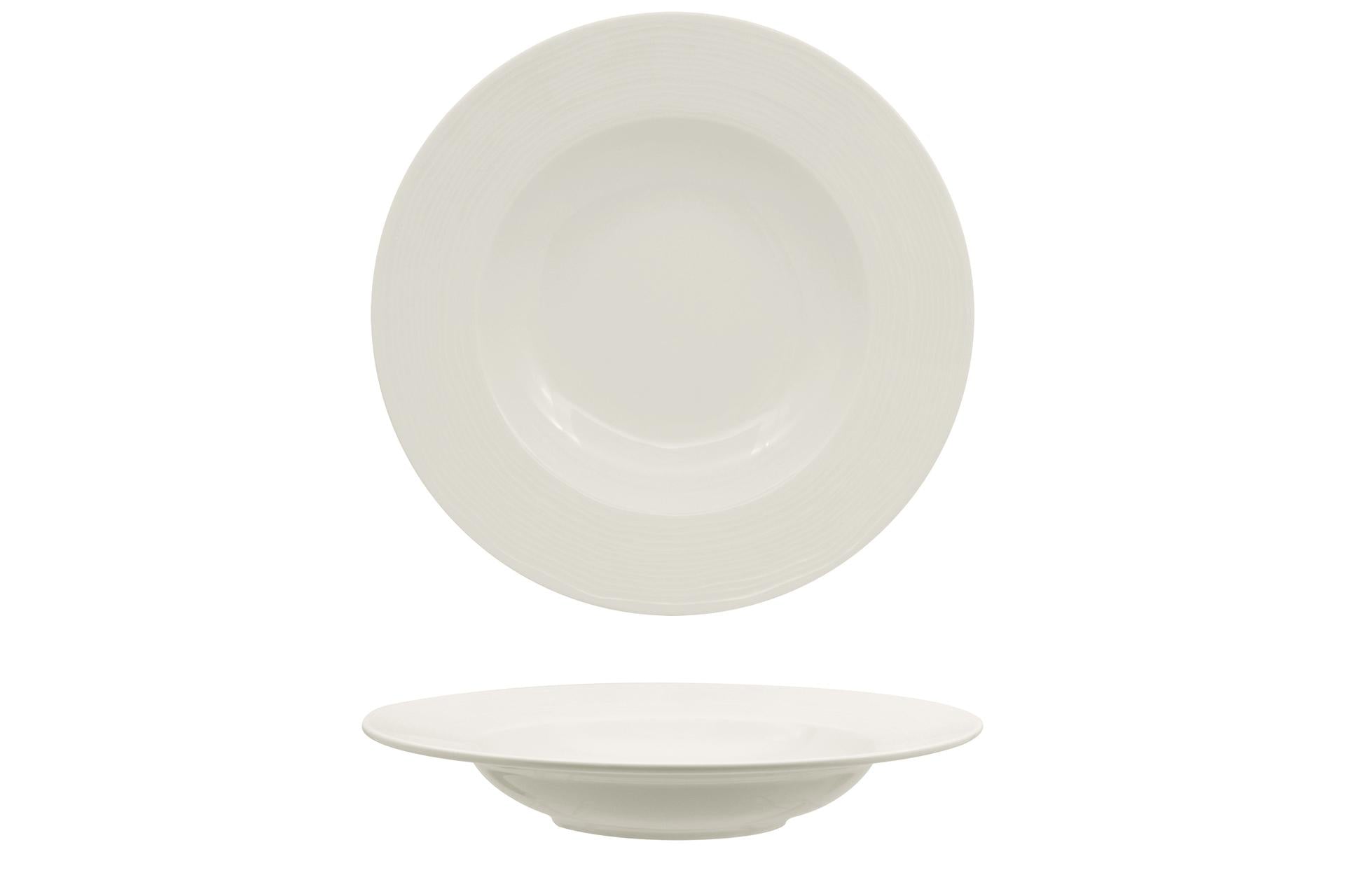 Ariane Eclipse Piatto Pasta Ø30 cm A Falda In Allumina - Collezione Eclipse - Set 6 Pz