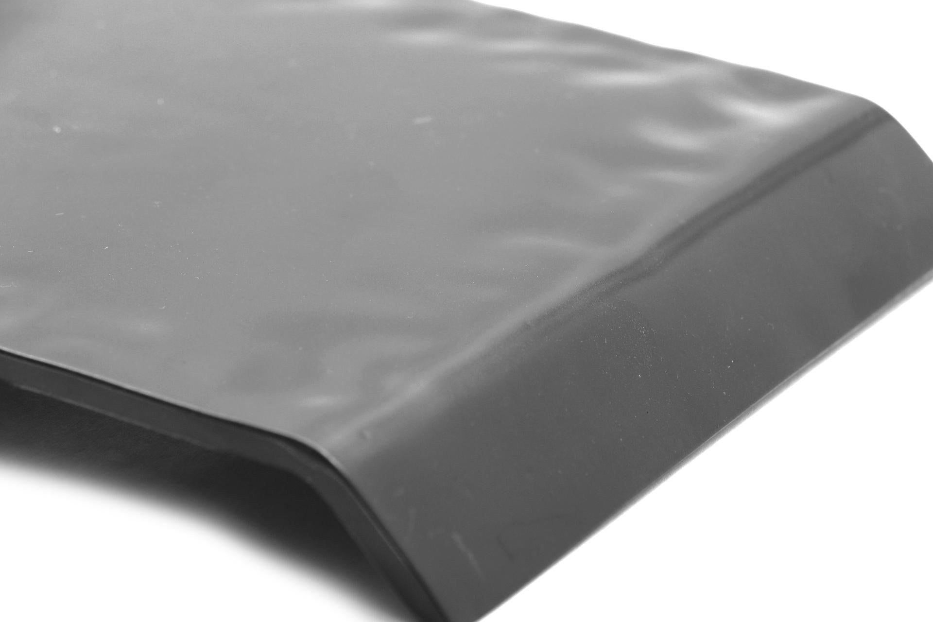 Kora Piatto Rettangolare Nero Semipaco 30 x 14 cm In Vetro Soffiato e Dipinto a Mano - Set 6 Pz 5