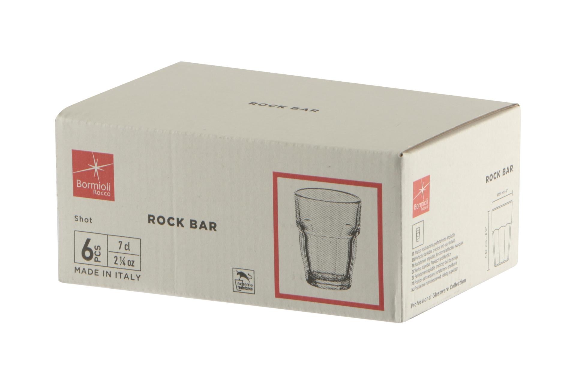 Bormioli Rocco Rock Bar One Shot Bicchiere 7 cl - Design Vintage per Cocktail e Liquori - Set 6 Pz 3