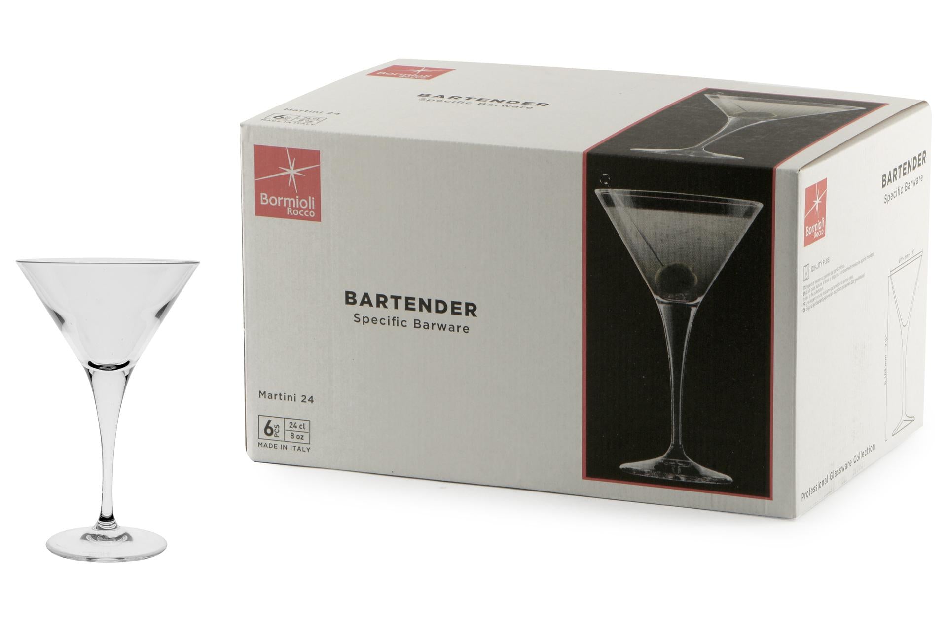 Bormioli Rocco Bartender Set 6 Calici Martini 24 cl - Collezione Mixology - Set 6 Pz 3