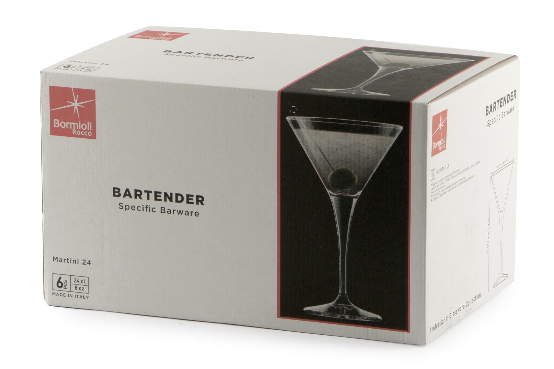 Bormioli Rocco Bartender Set 6 Calici Martini 24 cl - Collezione Mixology - Set 6 Pz 4