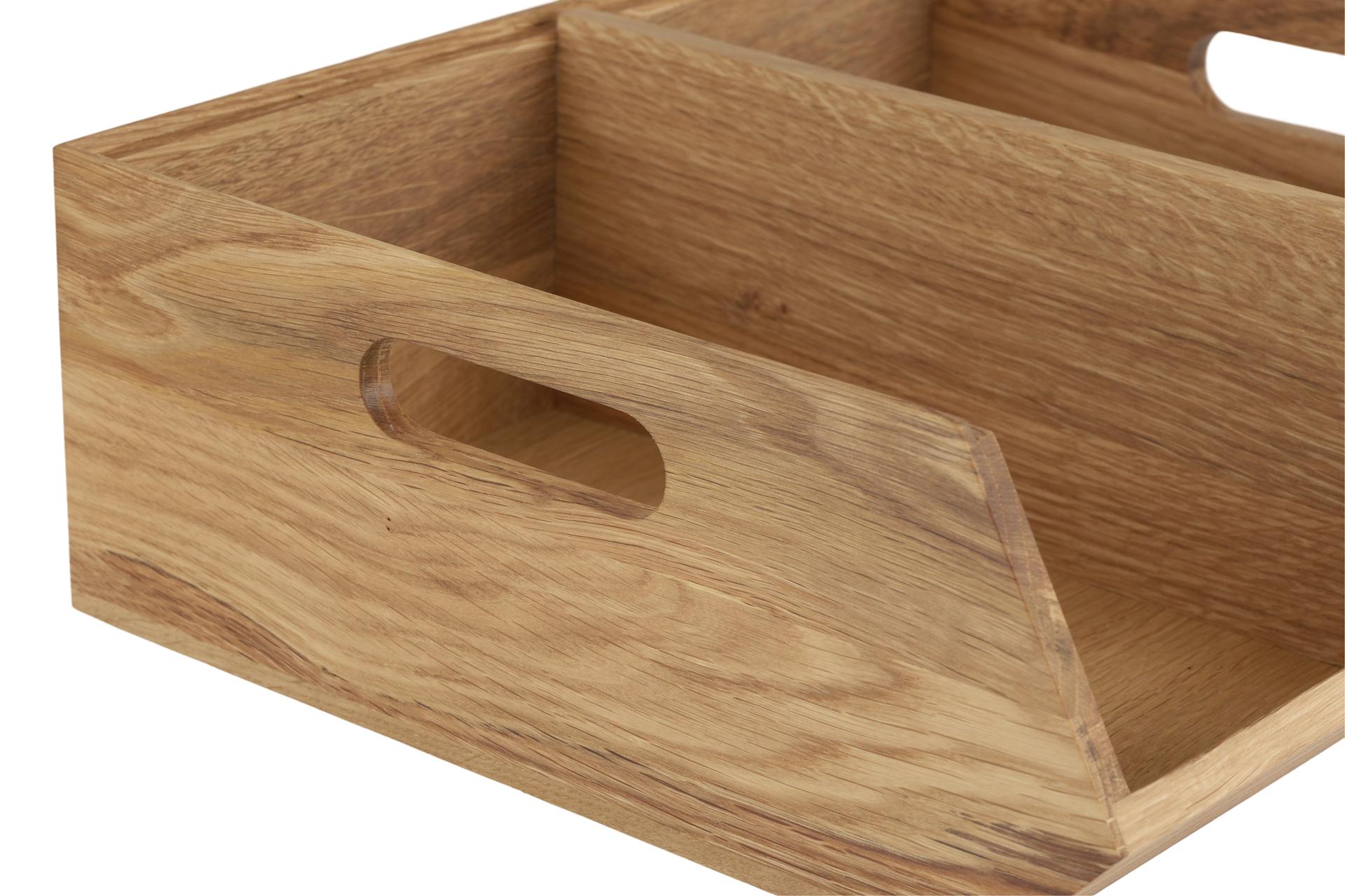 APS Buffet Box Legno 2 Scomparti H.12.5 cm - 35 x 31 cm Contenitore per Posate e Condimenti 4