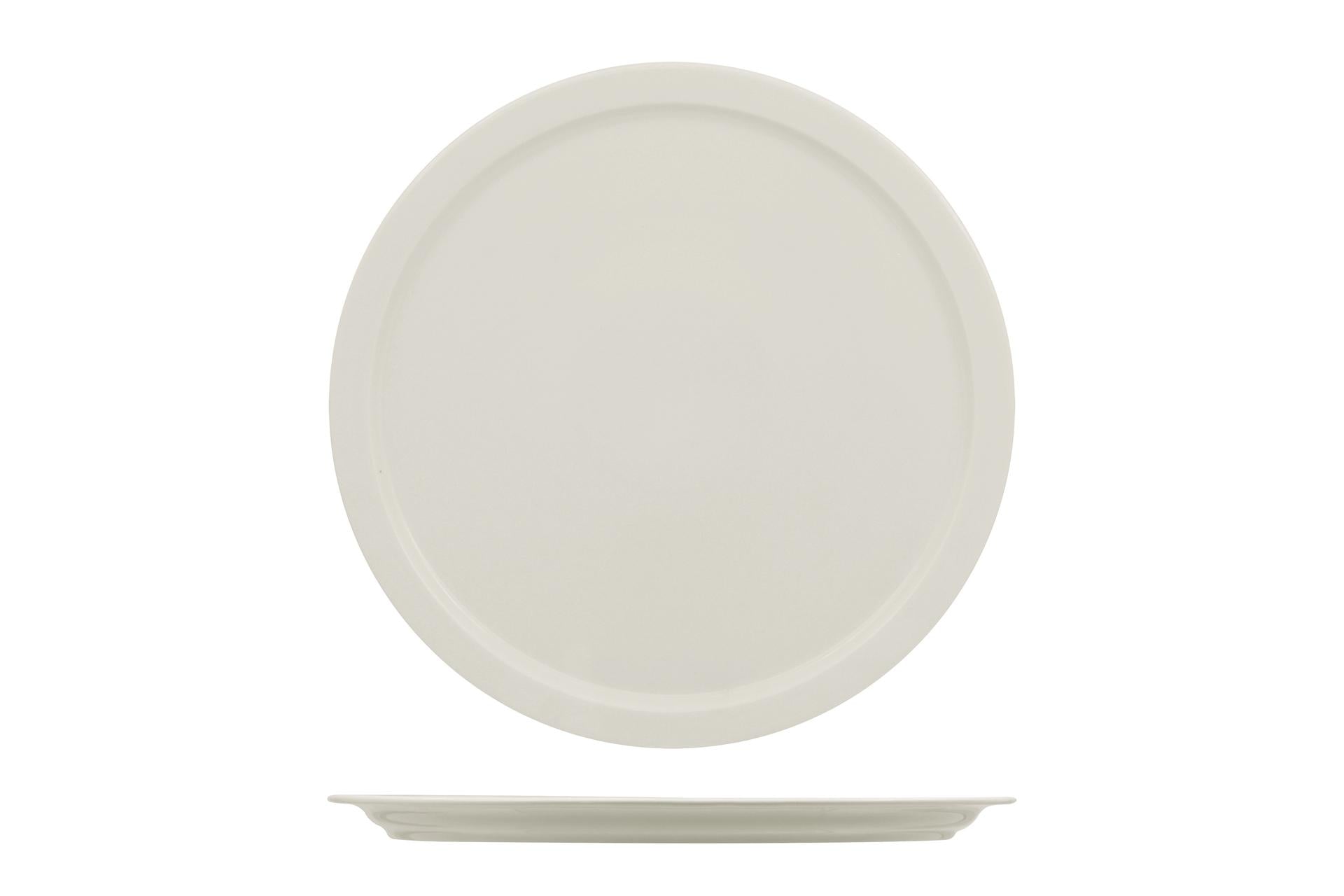 Ariane Prime Piatto Pizza Ø33 cm In Allumina - Design Semplice e Resistente - Set 6 Pz