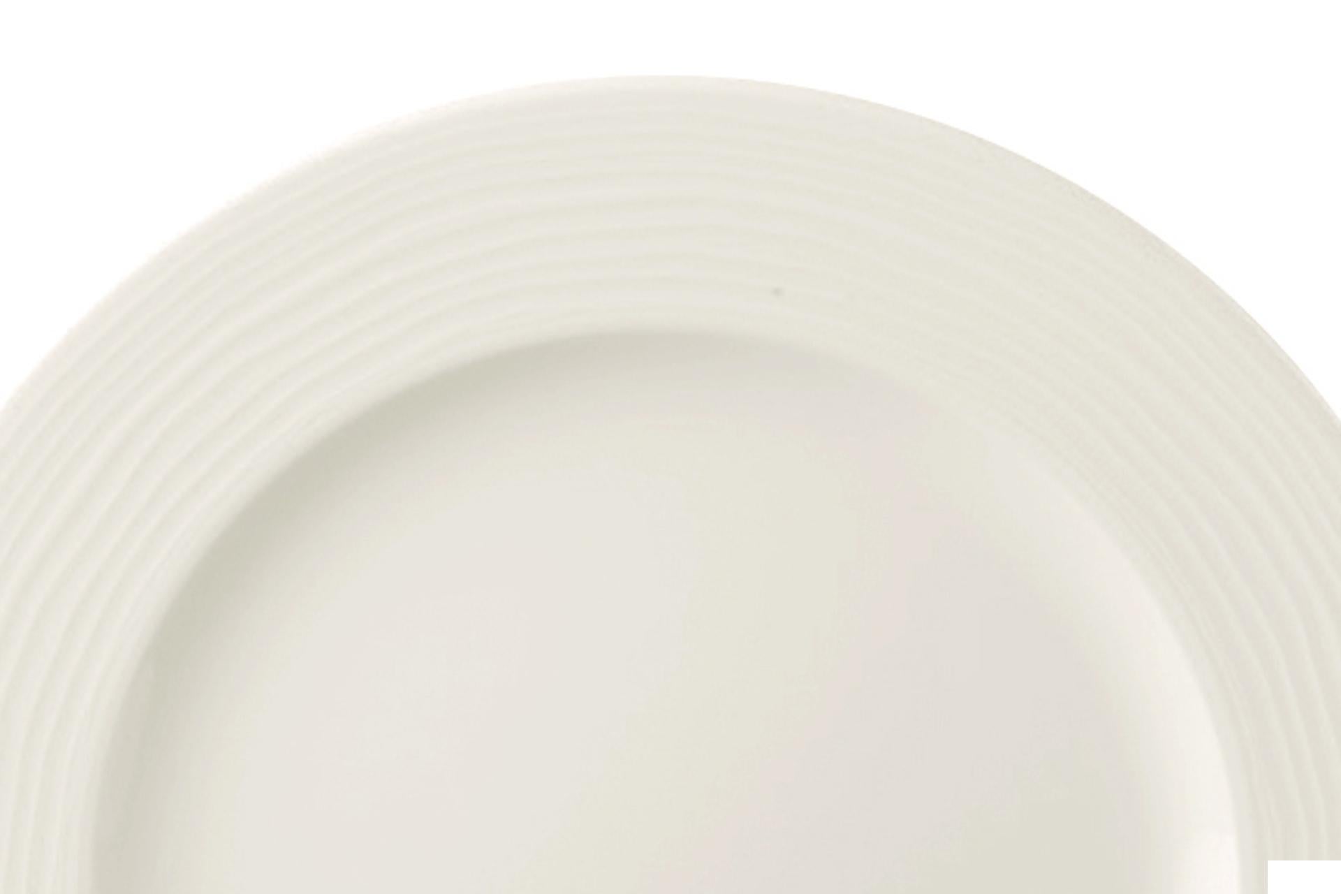 Ariane Eclipse Piatto Piano Ø24 cm In Allumina - Motivo a Rilievo - Set 12 Pz