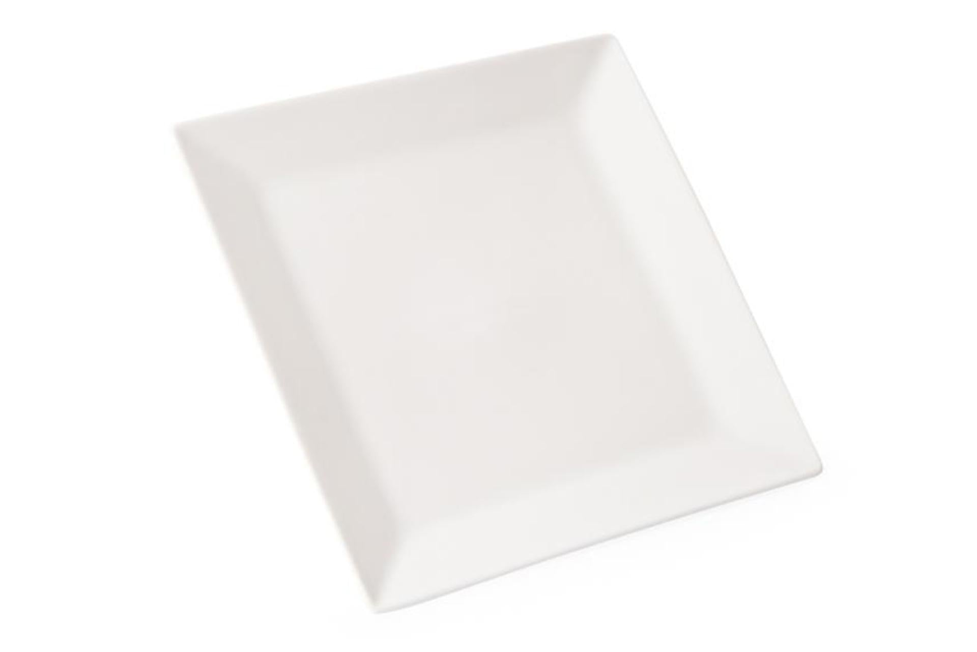 Ariane Fine Porcelain Panorama Piatto Quadro 15.5 cm - Linea Impilabile Con Bordi Ampi - Set 12 Pz