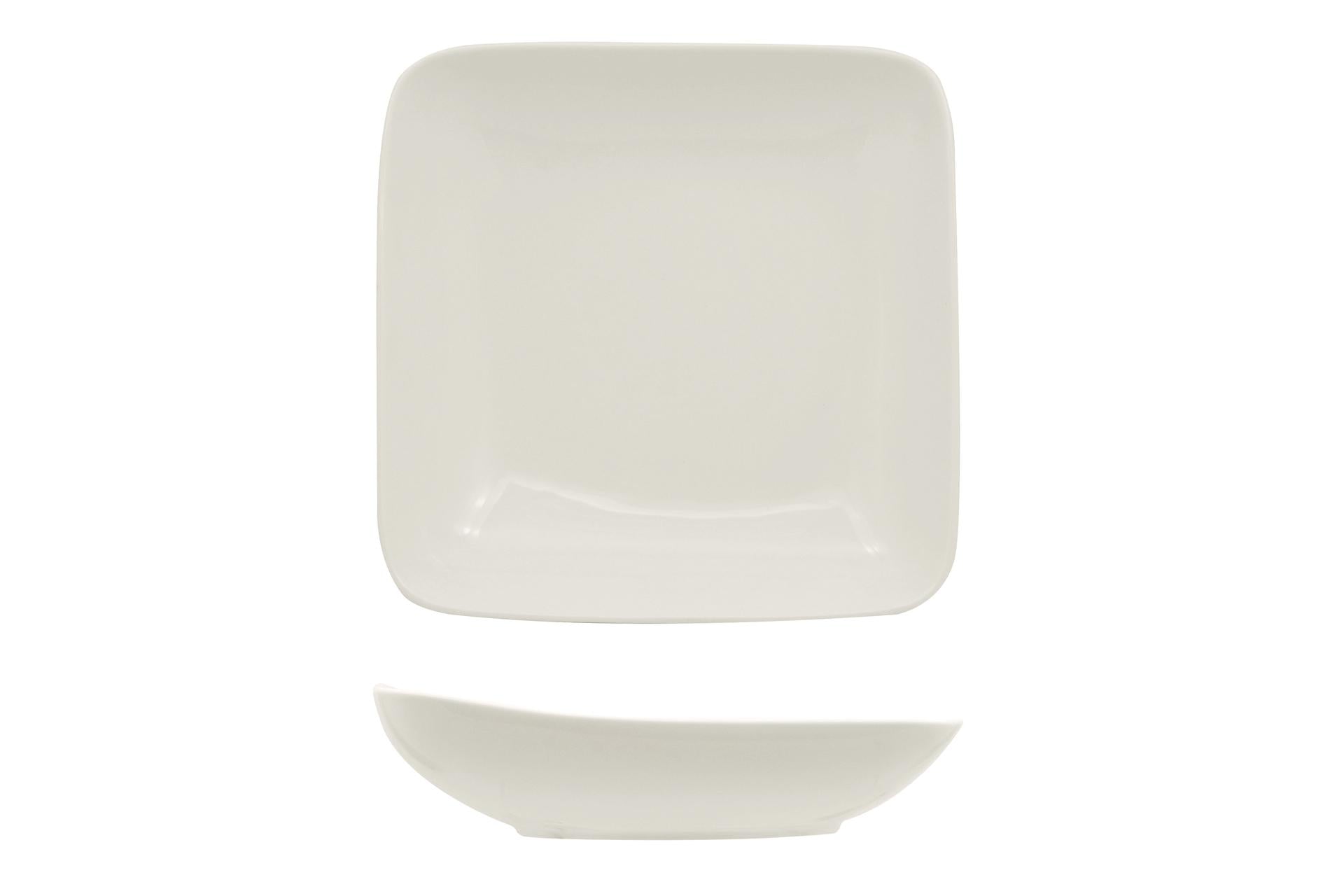 Ariane Fine Porcelain Vital Square Piatto Fondo Asimmetrico Ø21 cm - Set 6 Pz