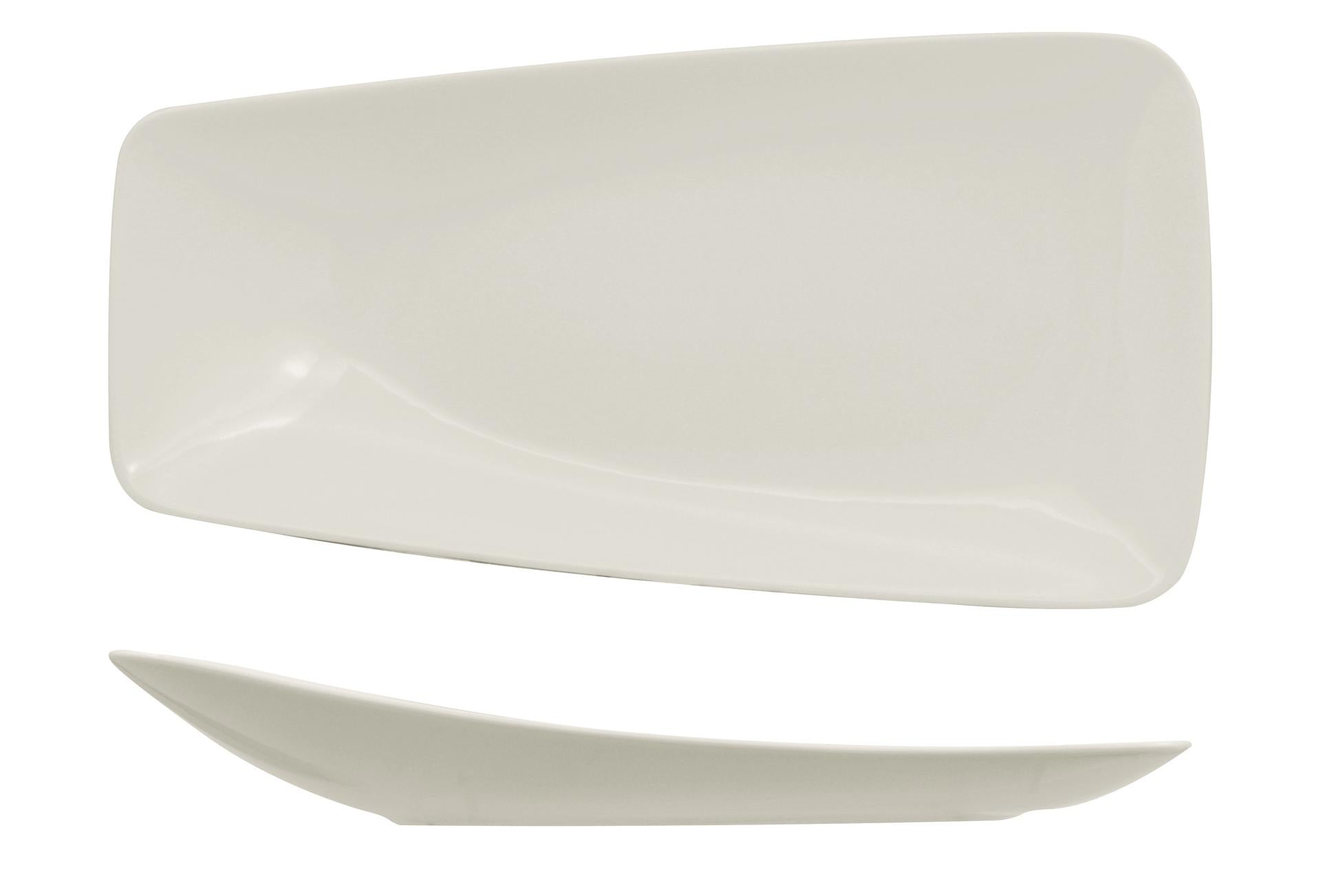 Ariane Fine Porcelain Vital Rectangle Piatto Piano Asimmetrico 29 x 15.5 cm - Set 6 Pz