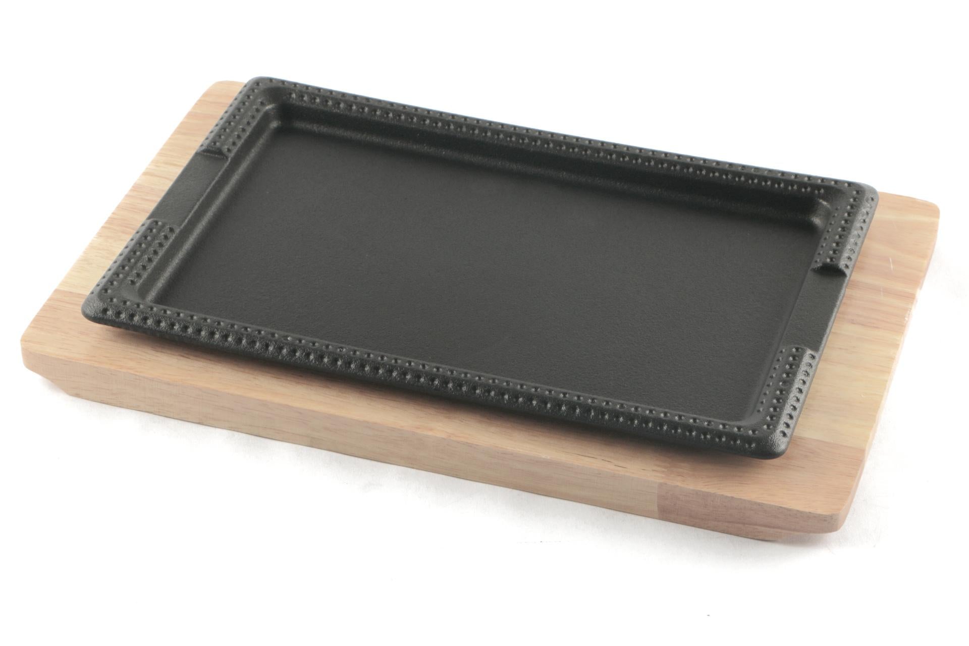 Import Tavola Professional Piastra Ghisa 27x18 cm Con Base In Legno - Linea Professional Think 4