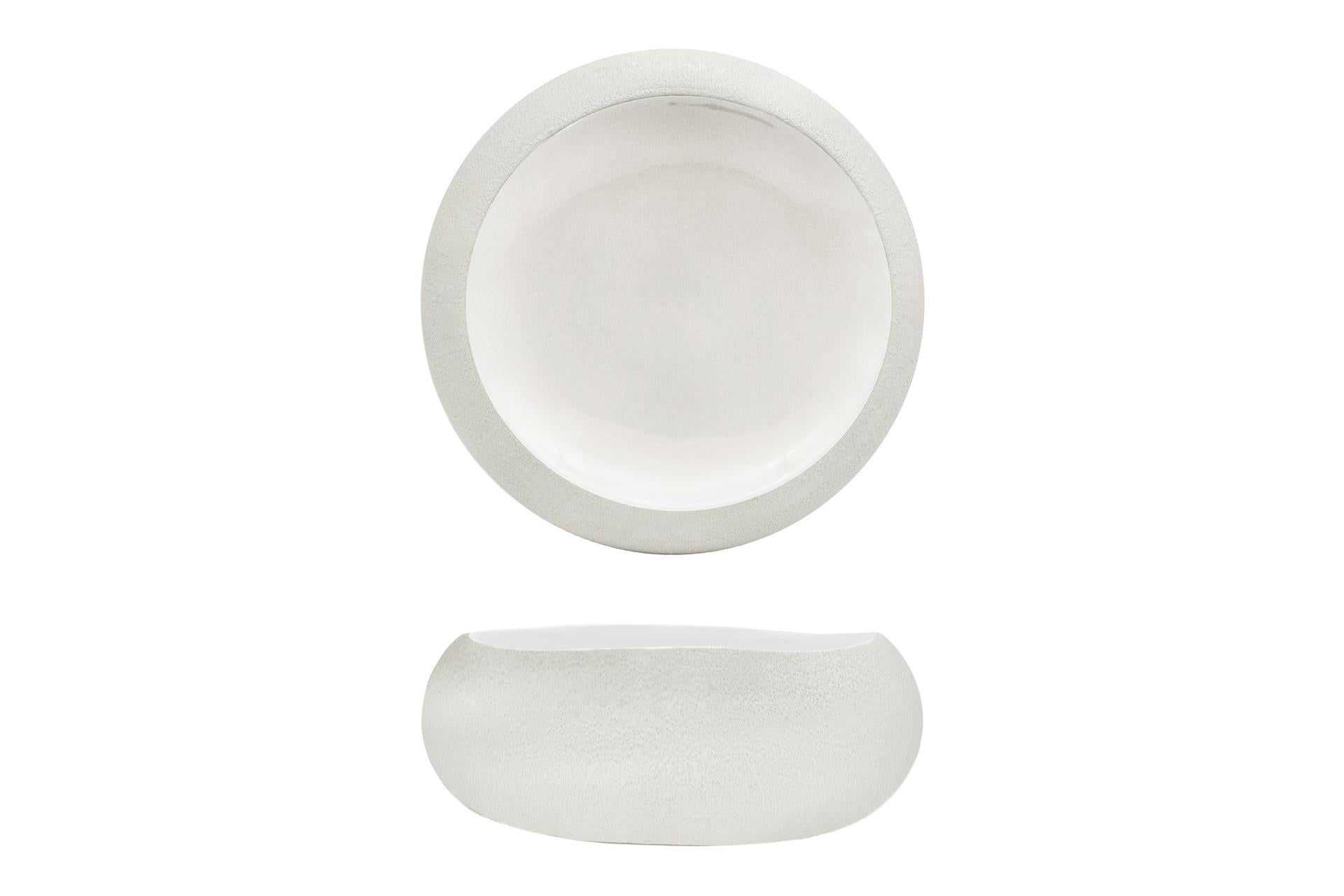 Import Tavola Professional Genesys Evo Coppa Ø16.5 cm In Porcellana Bianca Con Finitura Buccia d'Arancia - Set 4 Pz