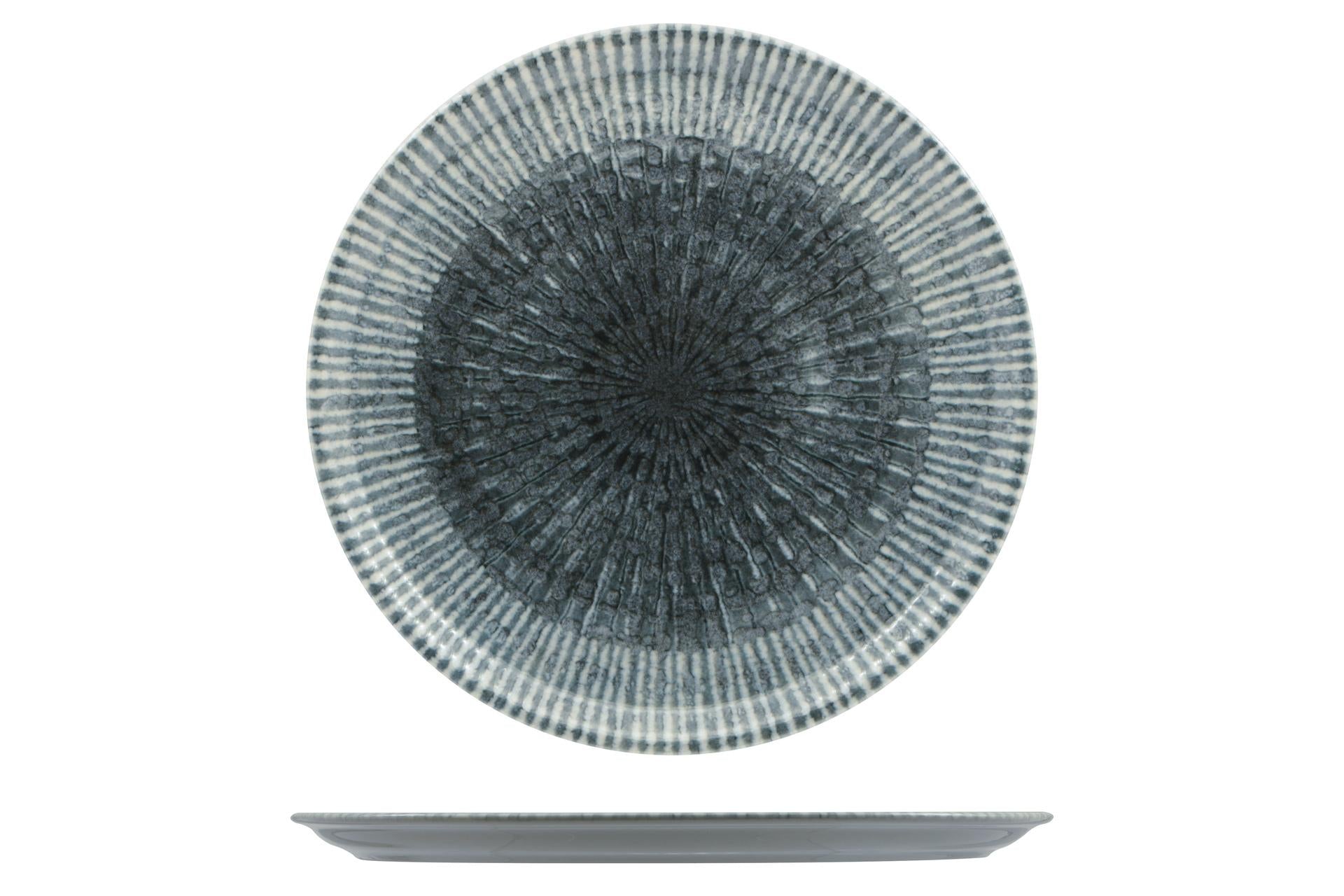Saturnia Space Napoli Piatto Pizza Ø33 cm - Collezione Space Con Motivi Futuristici - Set 6 Pz