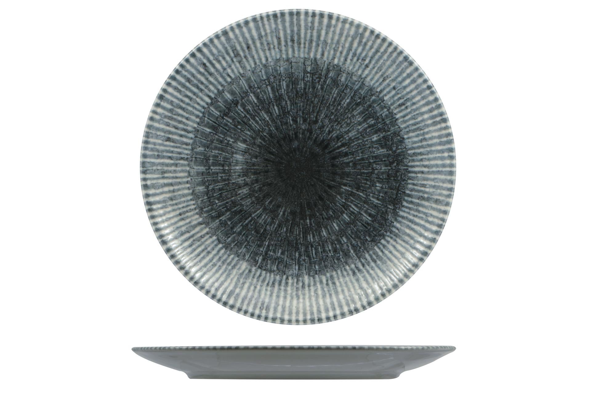 Saturnia Space Siviglia Piatto Piano Ø28 cm - Collezione Space Con Motivi Futuristici - Set 6 Pz