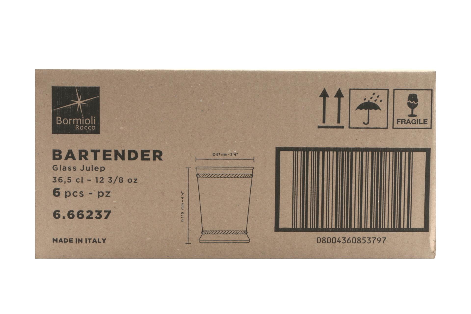 Bormioli Rocco Bartender Julep Bicchiere Cocktail 36,5 cl - Linea Cocktail d'Autore - Set 6 Pz 4