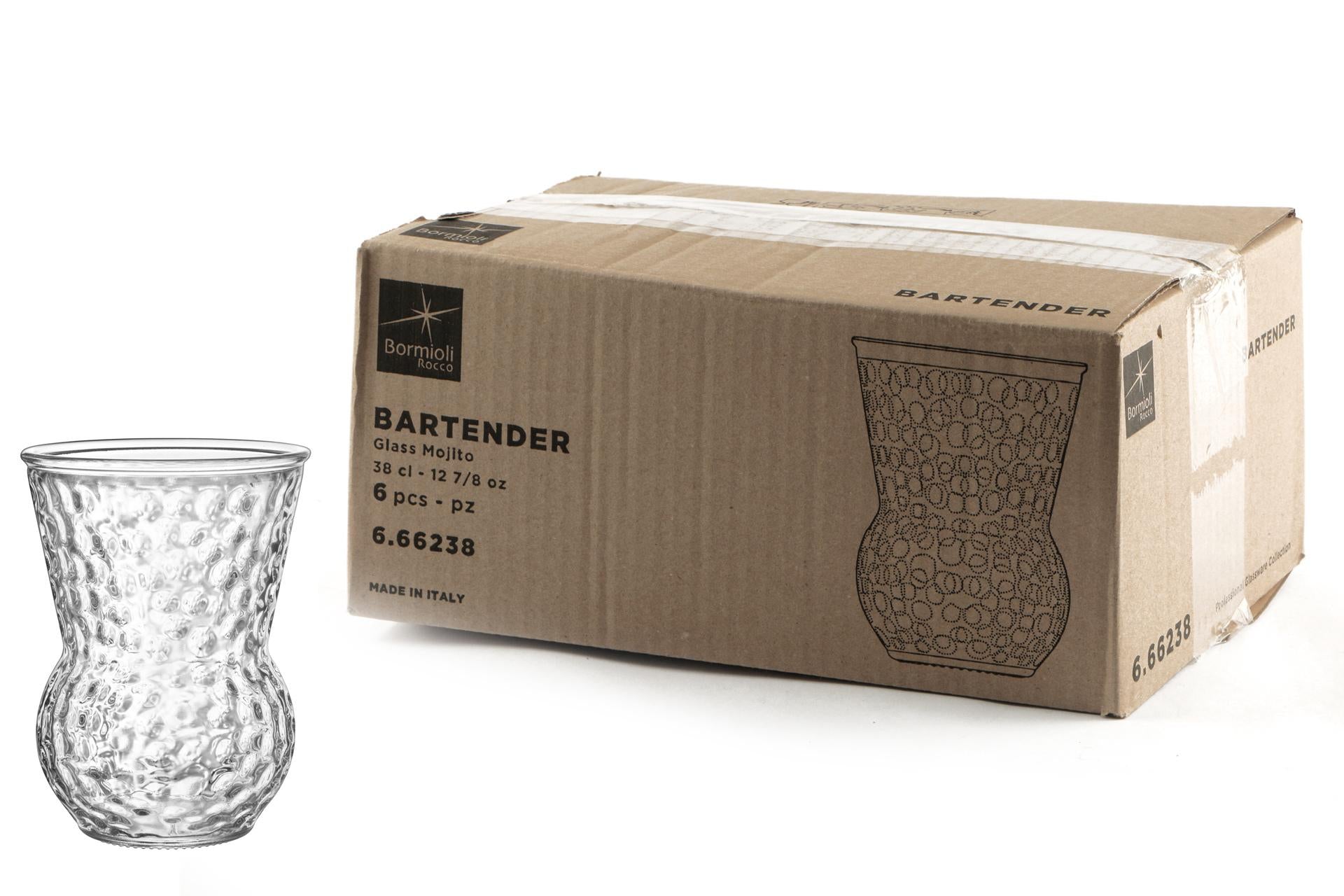 Bormioli Rocco Bartender Mojito Bicchiere Cocktail 38 cl - Linea Cocktail d'Autore - Set 6 Pz