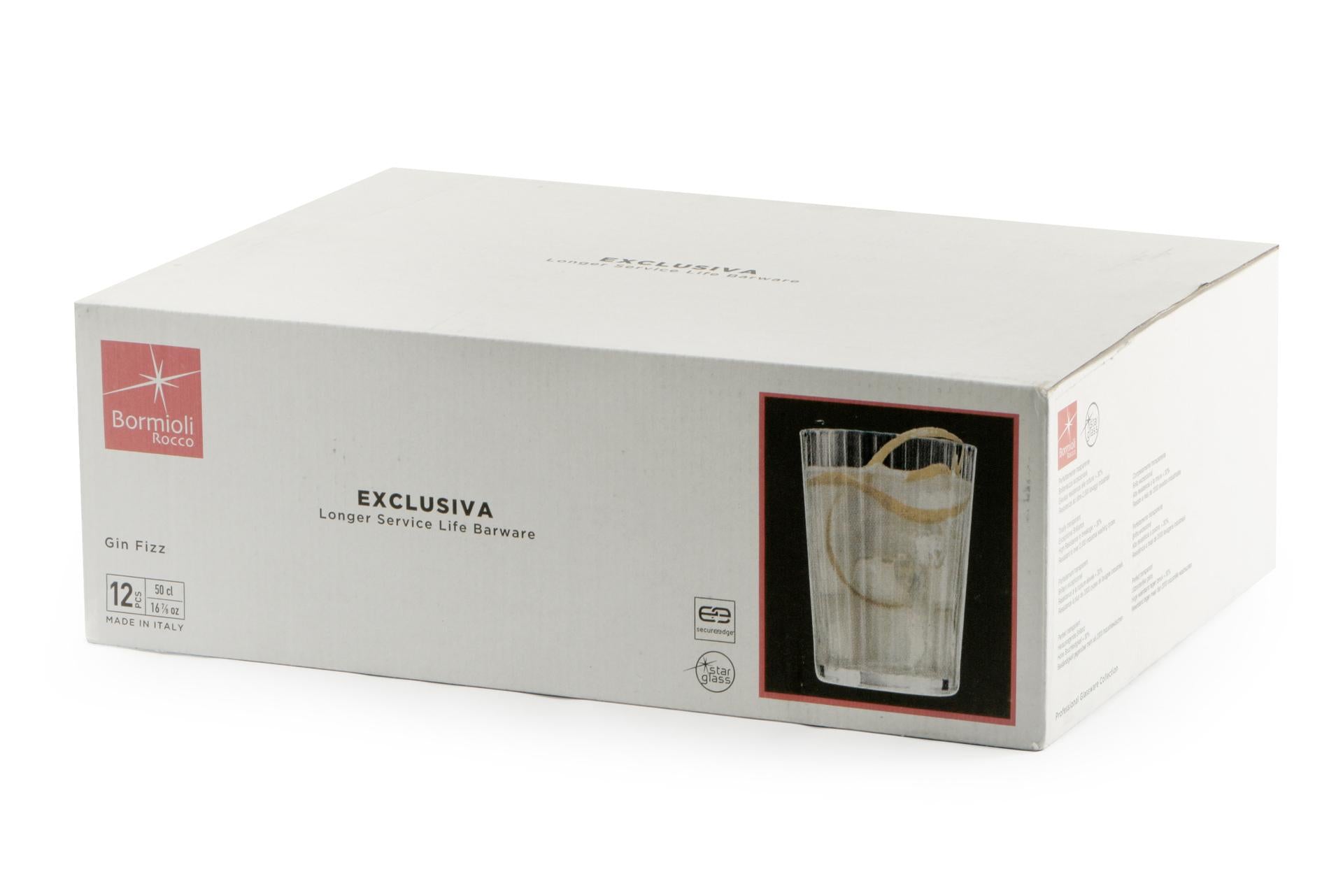 Bormioli Rocco Exclusiva Set 12 Bicchieri Gin Fizz 50 cl Con Bordi Temperati Secure Edge - Set 12 Pz 3