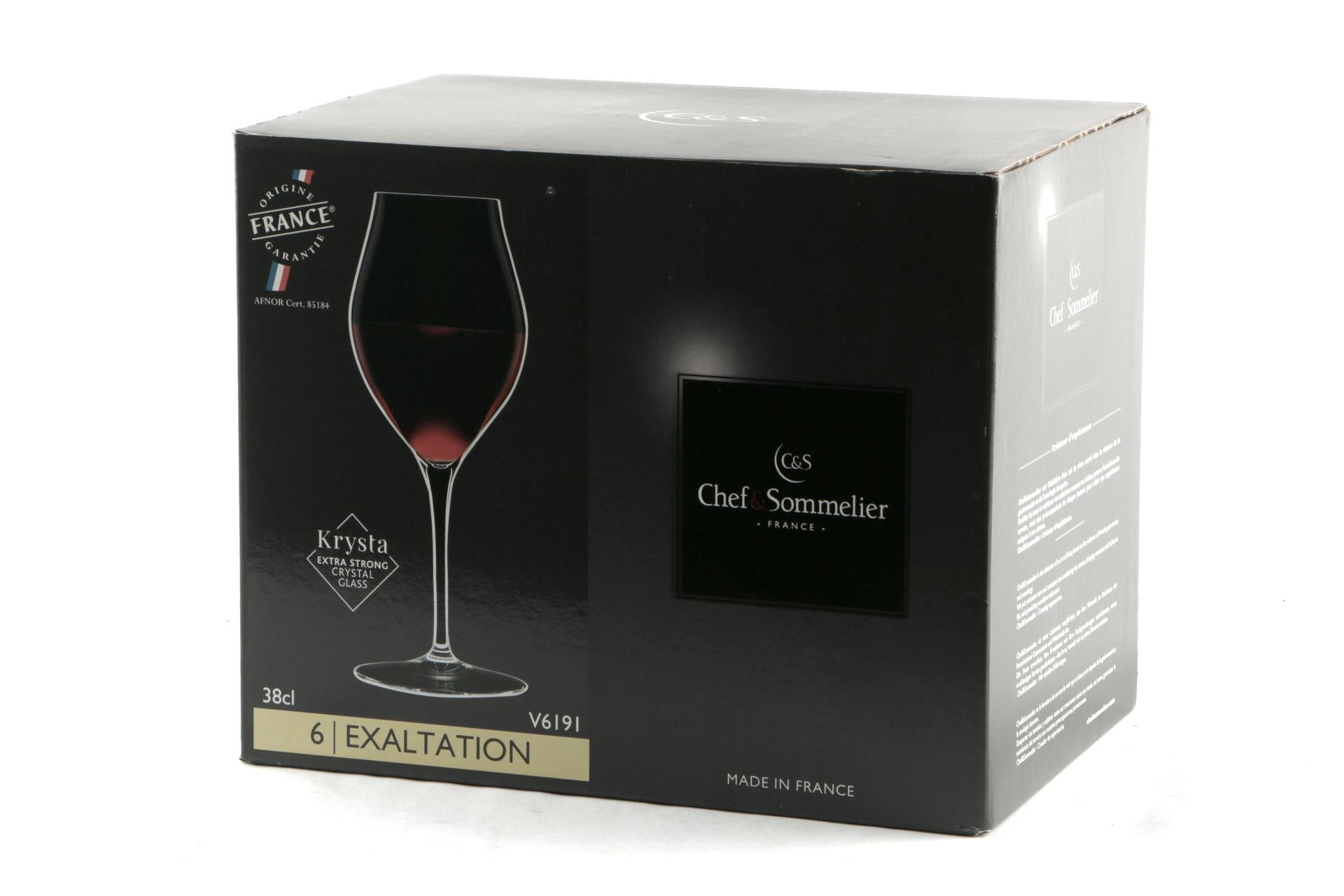 Arcoroc Exaltation Calice Vino 38 cl - Collezione Elegante e Innovativa Con Trattamento Effervescenza - Set 6 Pz 3