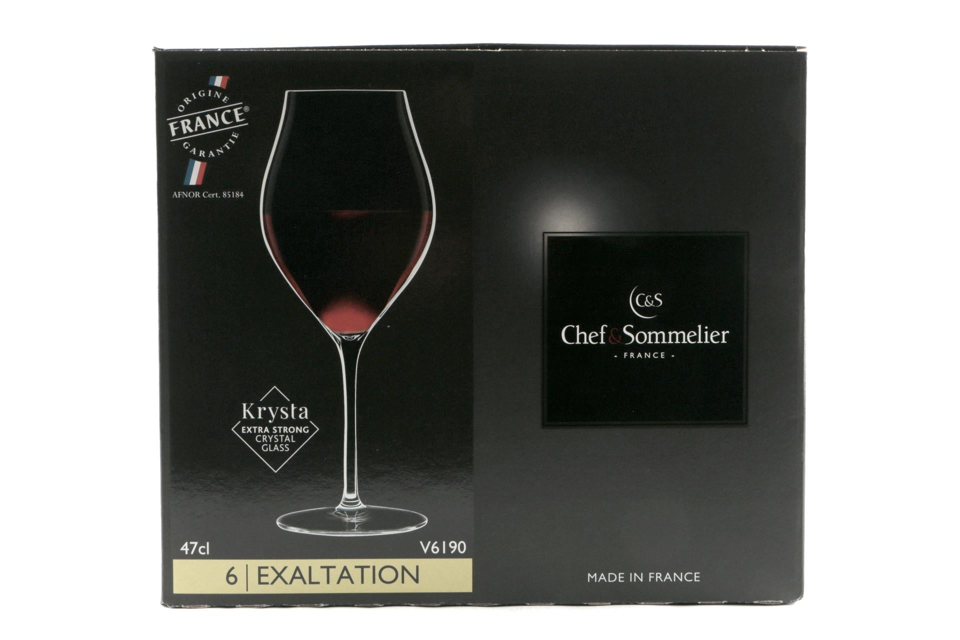 Arcoroc Exaltation Calice Vino 47 cl - Collezione Elegante e Innovativa Con Trattamento Effervescenza Brevettato - Set 6 Pz 4