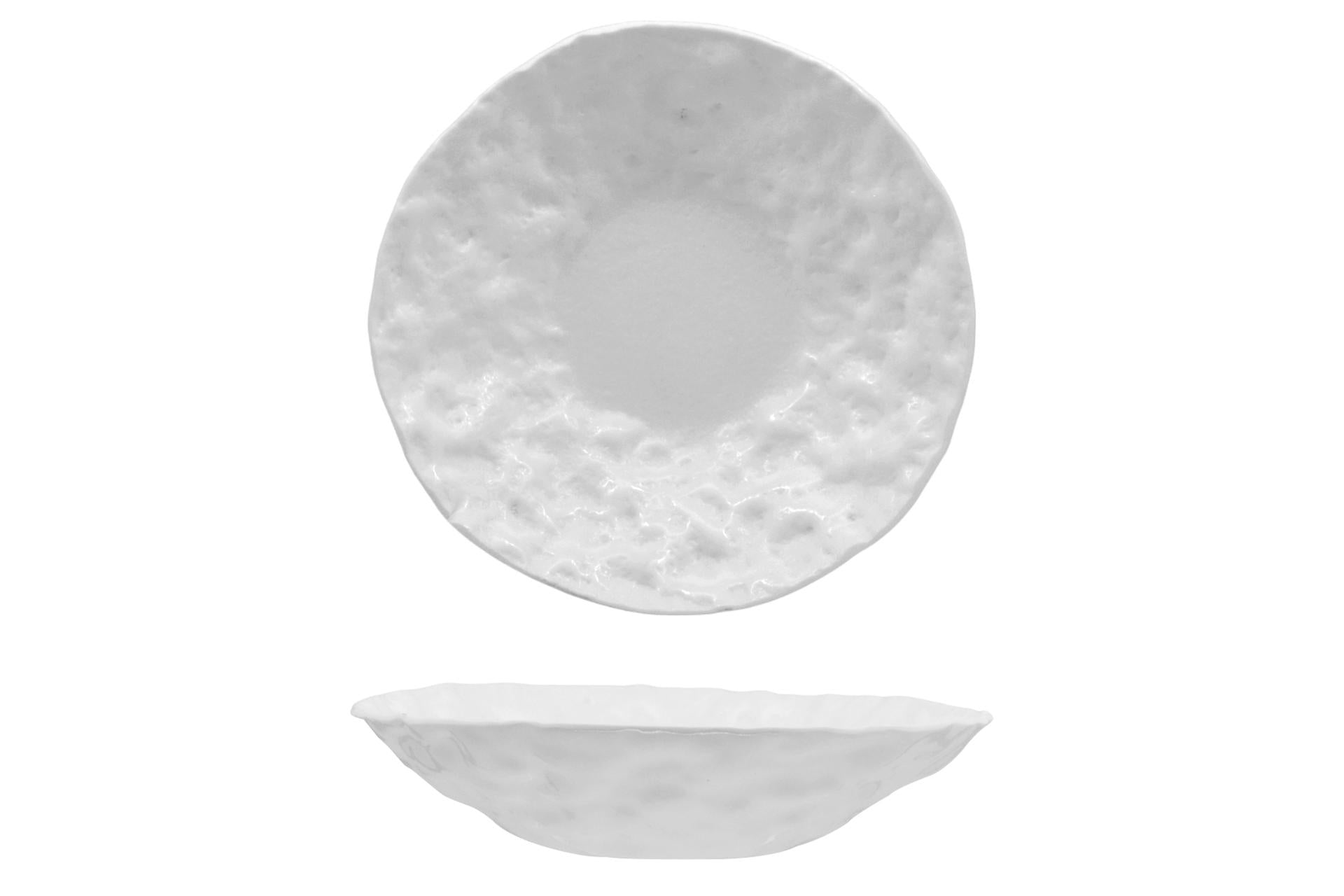 Import Tavola Professional Cloud Coppa Ø22 cm Bianco Lucido In Vetro Soffiato Dipinto a Mano - Set 4 Pz