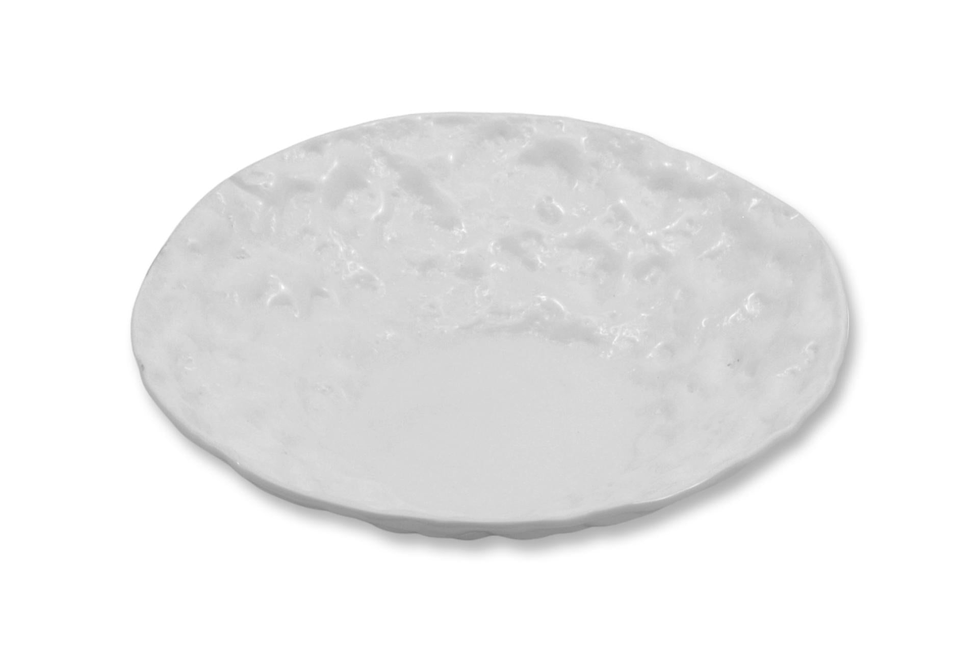 Import Tavola Professional Cloud Coppa Ø22 cm Bianco Lucido In Vetro Soffiato Dipinto a Mano - Set 4 Pz